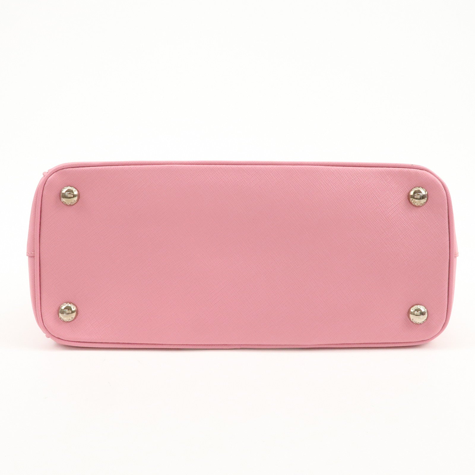 PRADA CITY CALF Triangle Logo Saffiano Leather 2Way Bag Pink B2863K
