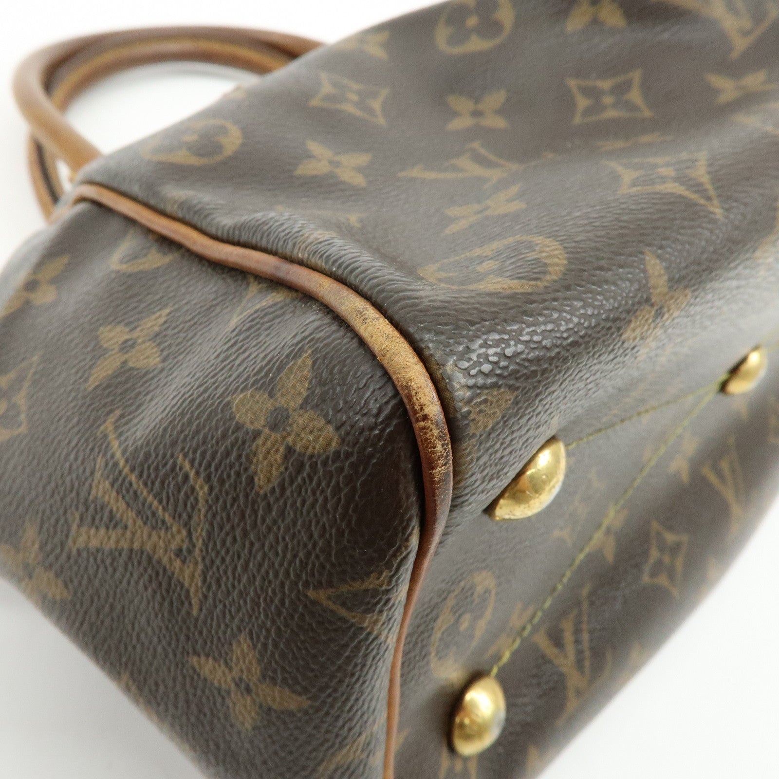Louis Vuitton Monogram Tivoli PM Hand Bag Shoulder Bag Brown M40143