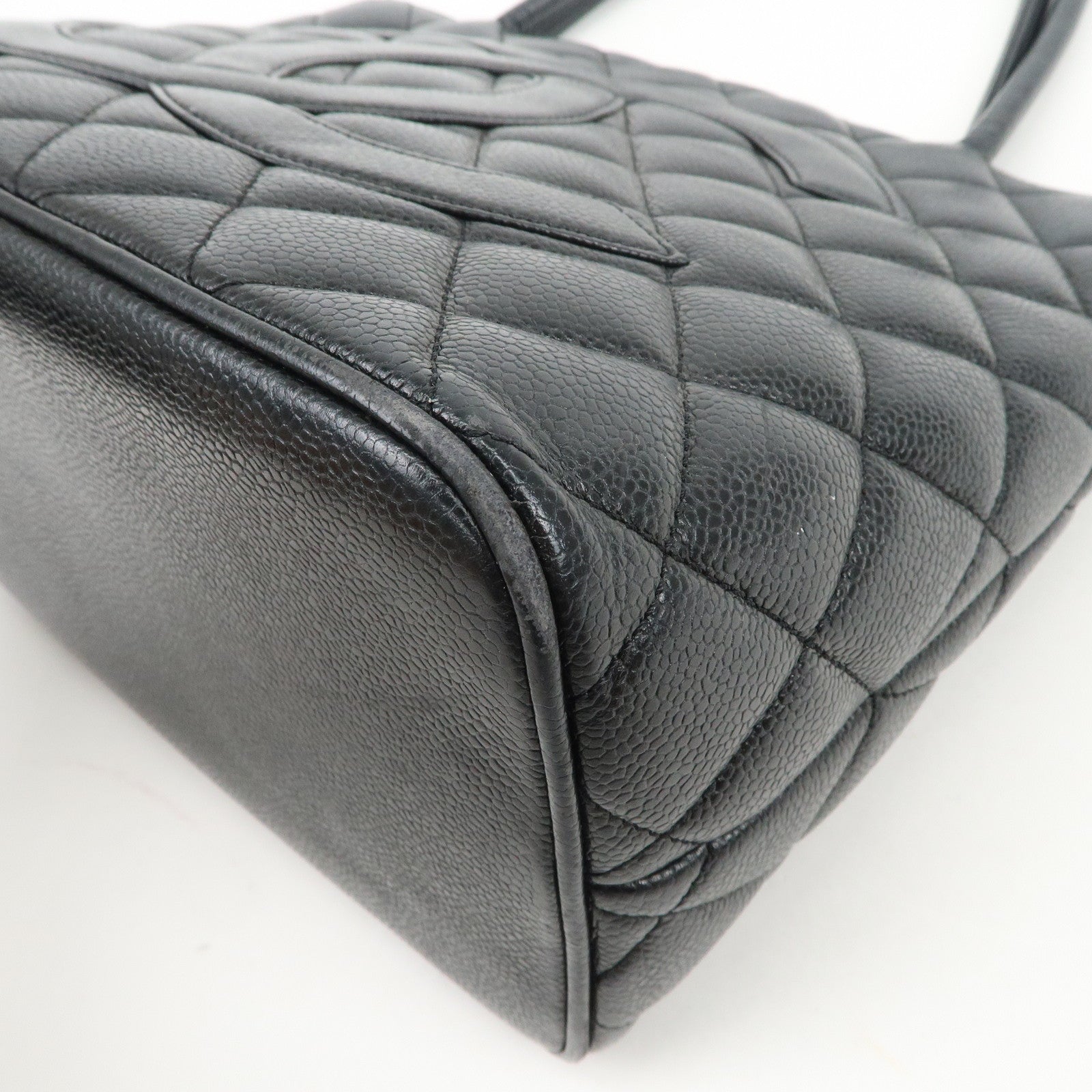 CHANEL COCO Mark Matelasse Medallion Tote Bag Hand Bag A01804