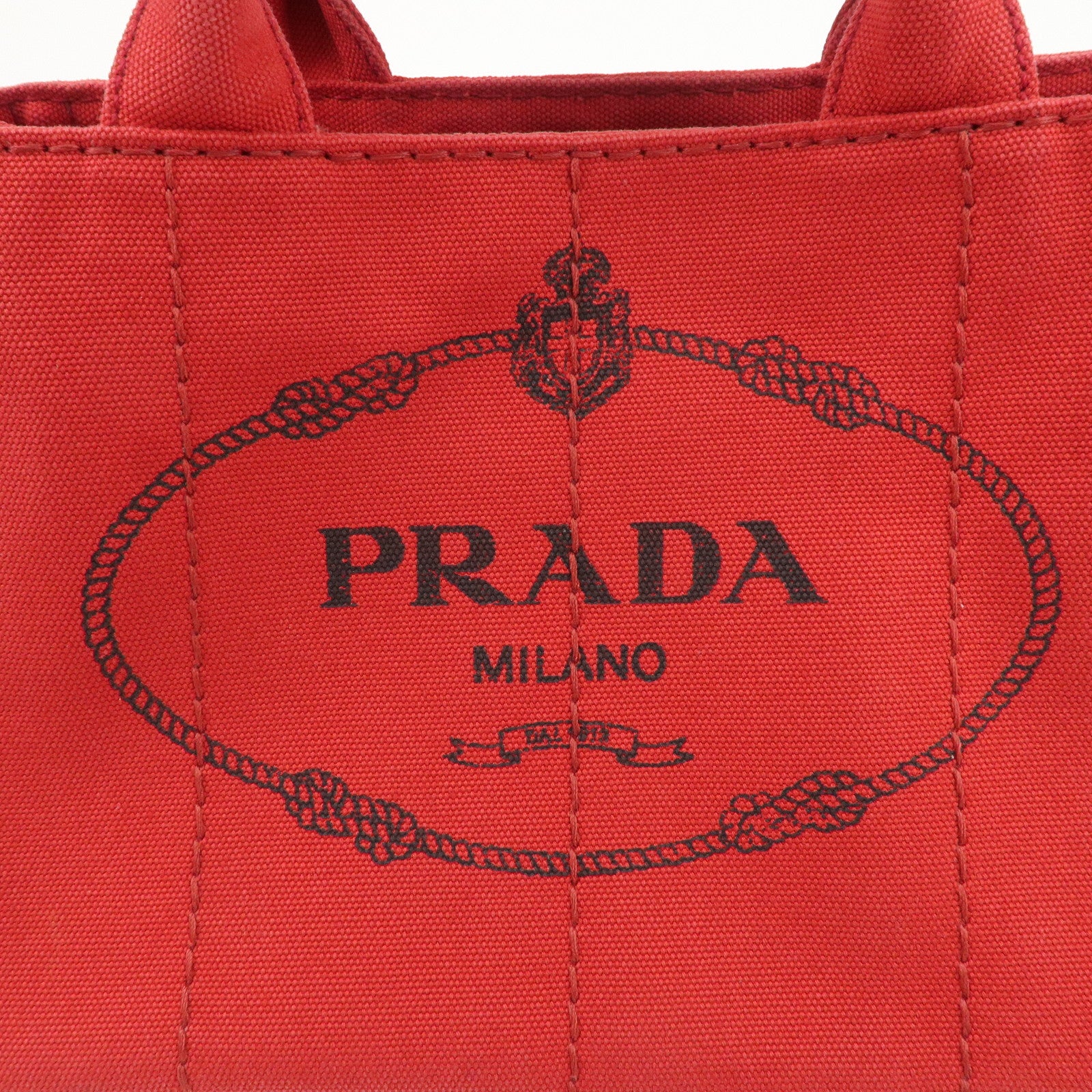 PRADA Logo Canapa Canvas Mini 2Way Bag Hand Shoulder Bag B2349G