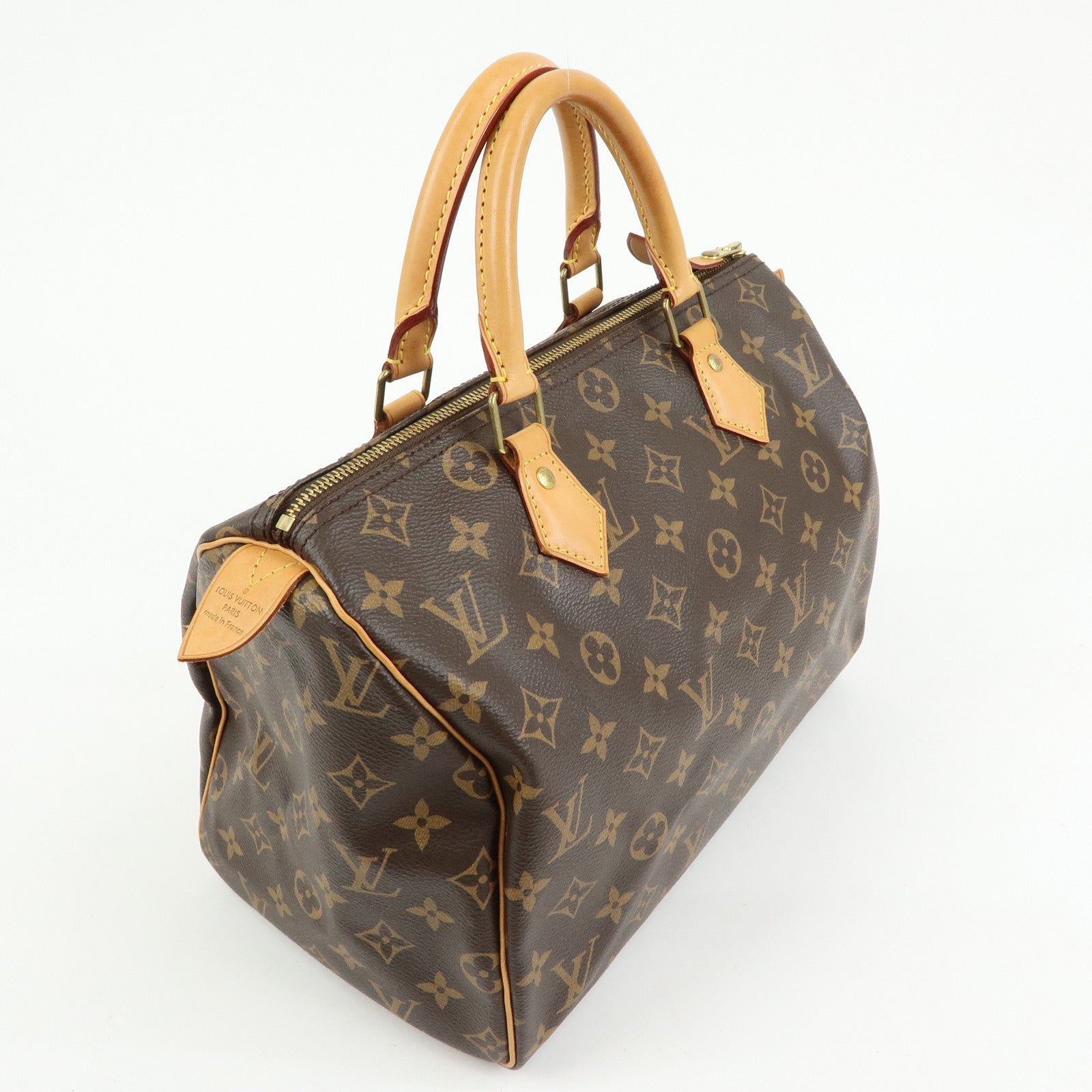 Louis Vuitton Monogram Speedy 30 Boston Bag Hand Bag Brown M41108