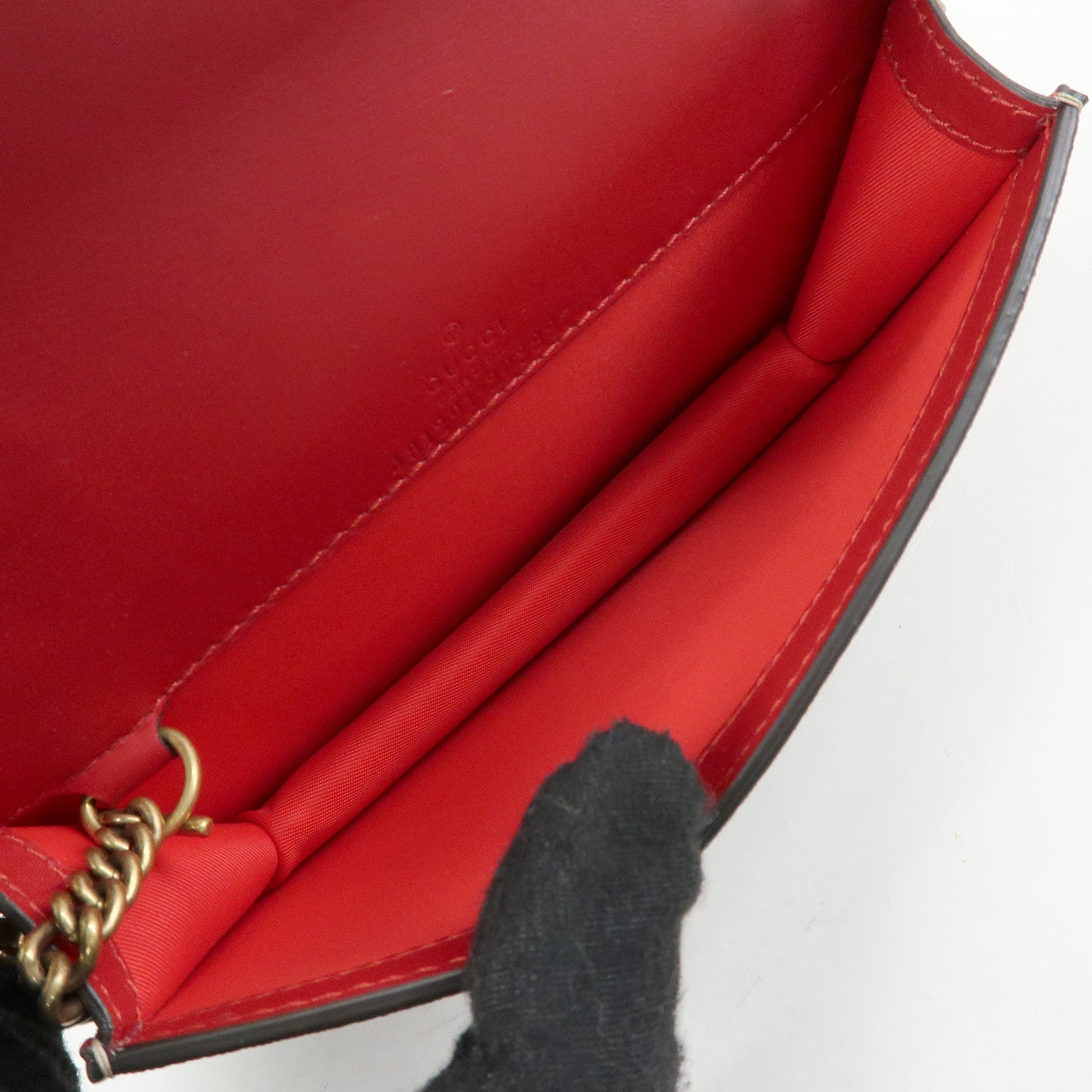 GUCCI Interlocking G Cherry GG Supreme Chain Shoulder Bag 481291