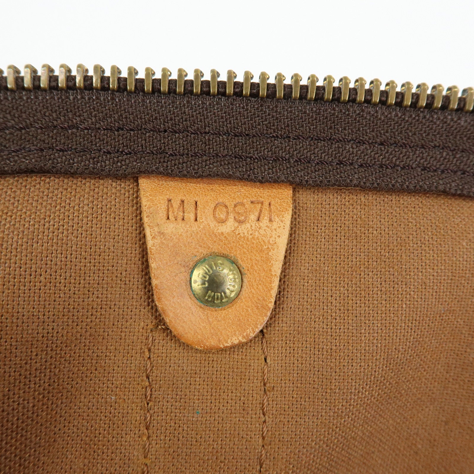 Louis Vuitton Keep All 55 Boston Bag Hand Bag Brown M41414