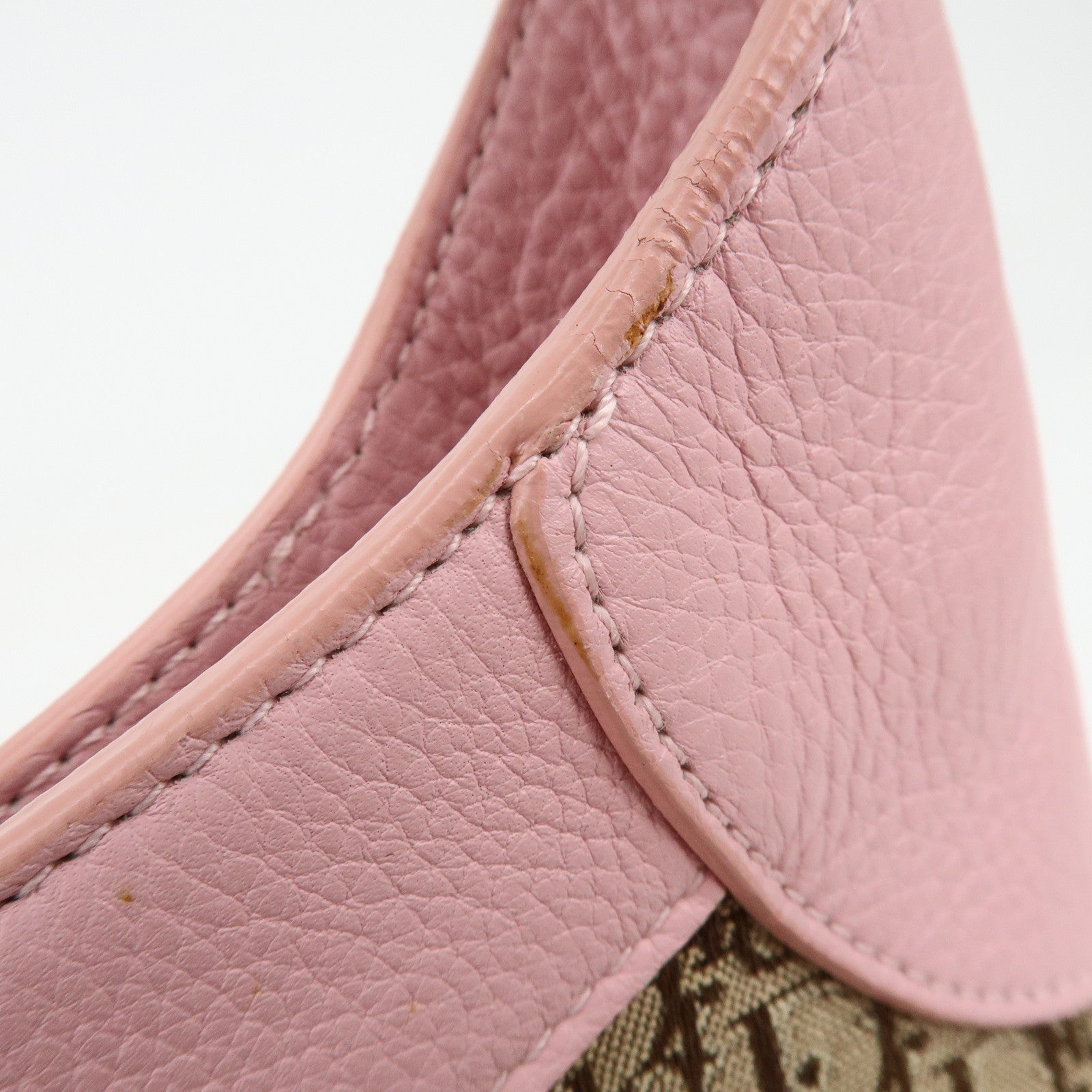 Christian Dior Street Chic Trotter Canvas Leather Shoulder Bag