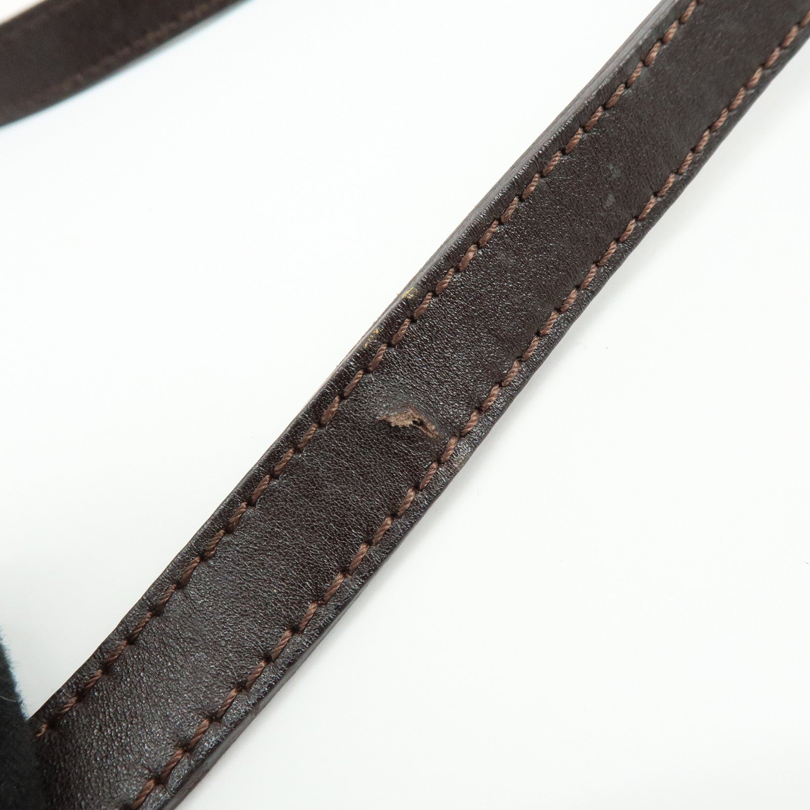 FENDI Zucca Canvas Leather Shoulder Bag Hand Bag Brown Black