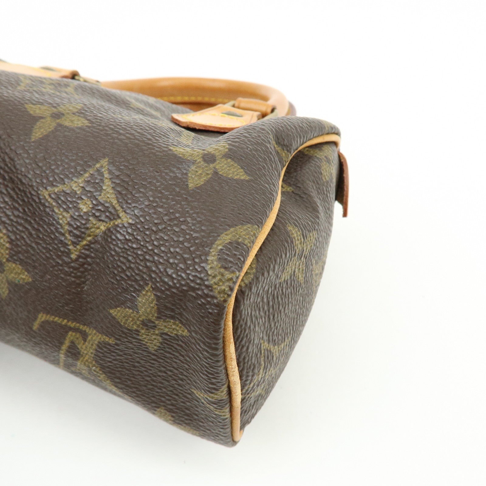 Louis Vuitton Monogram Mini Speedy Hand Bag Brown M41534