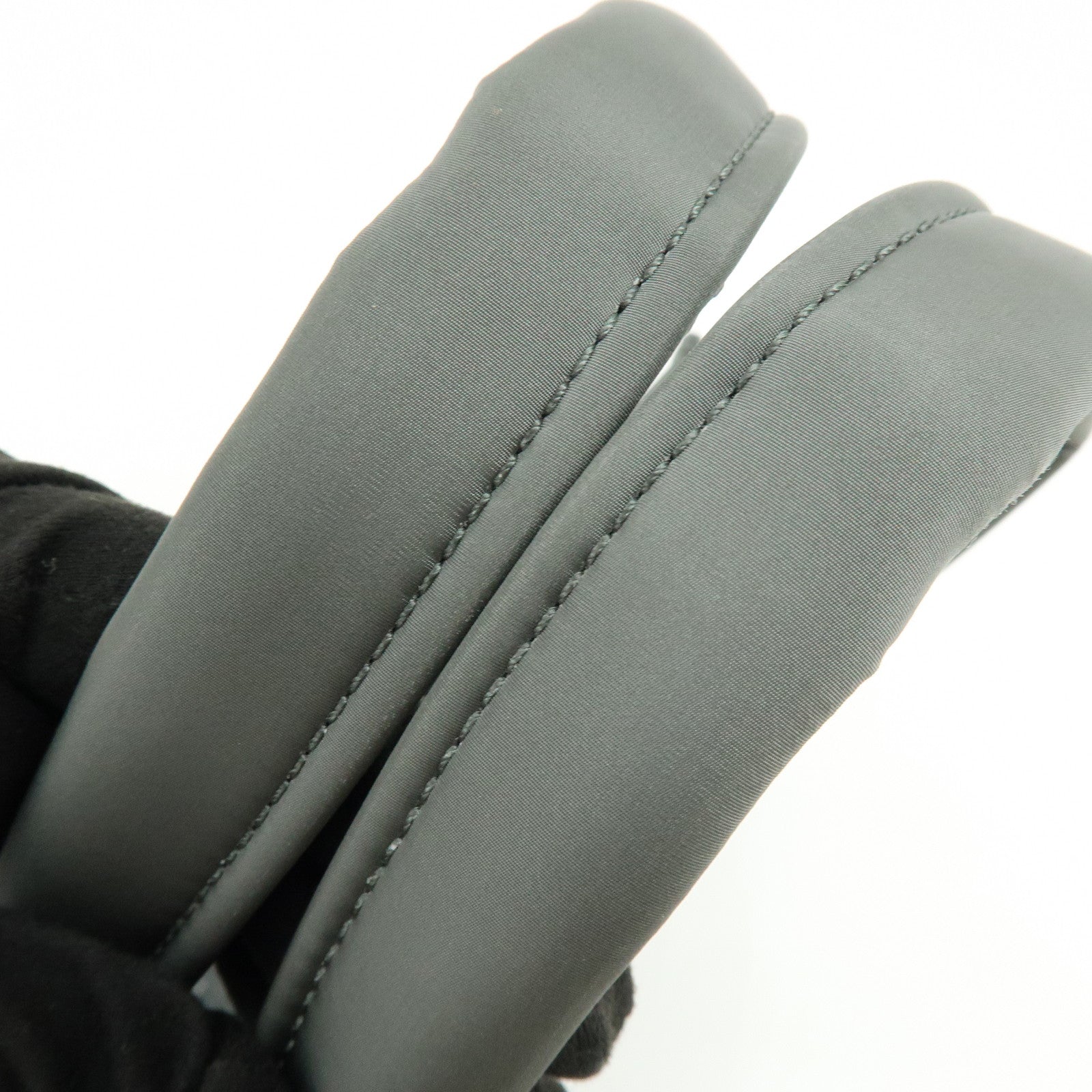 Chloe Woody Nylon Tote Bag Shoulder Bag Gray