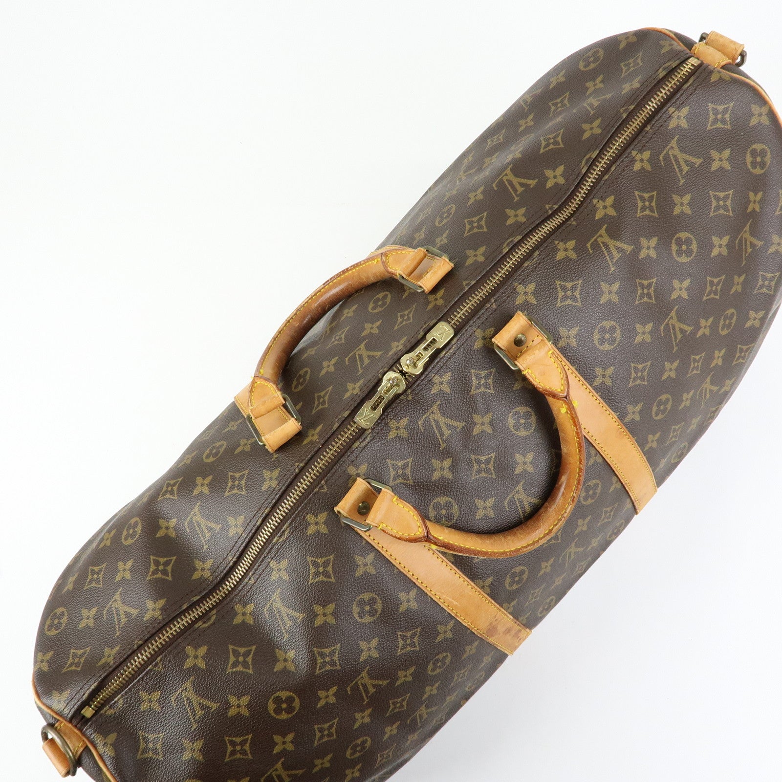 Louis Vuitton Monogram Keep All Bandouliere 60 Boston Bag M41412