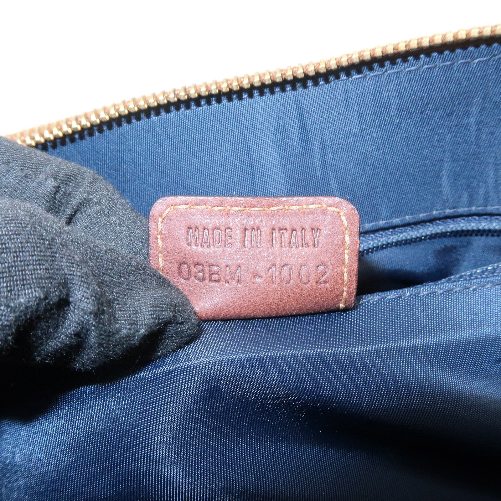 Christian Dior Street Chic Trotter Canvas Leather Hand Bag Brown