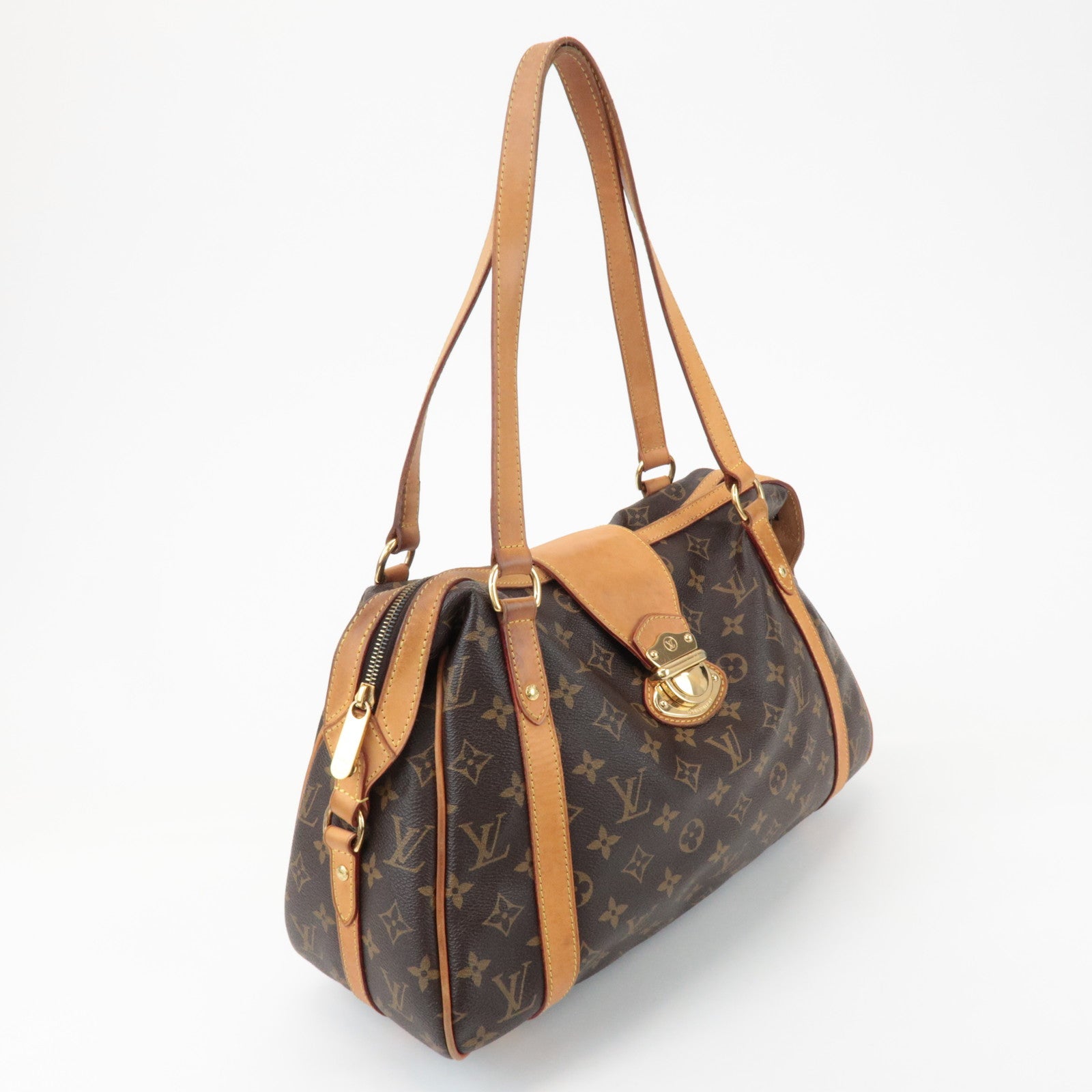 Louis Vuitton Monogram Stresa PM Shoulder Bag Brown M51186