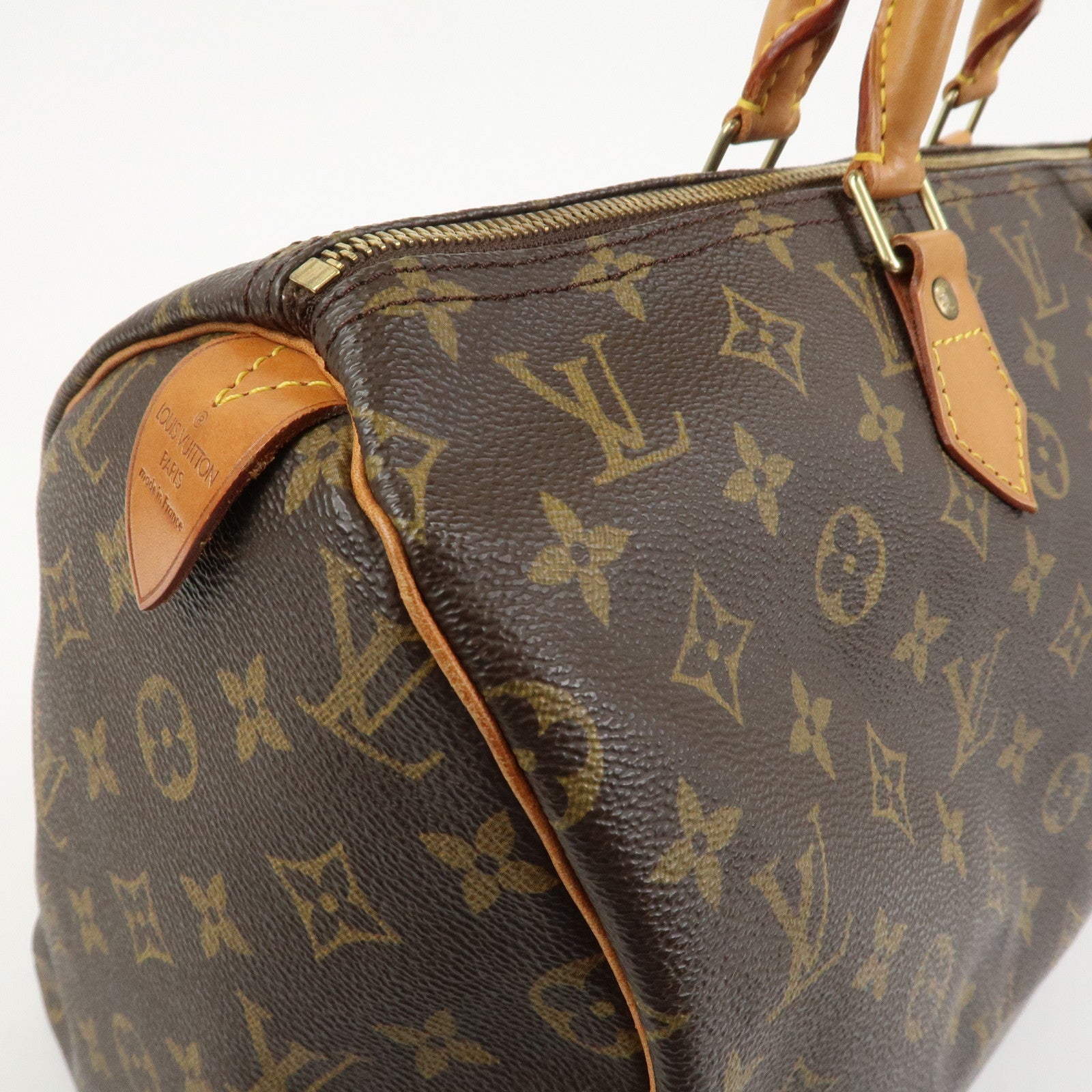 Louis Vuitton Monogram Speedy 40 Hand Bag Boston Bag Brown M41522