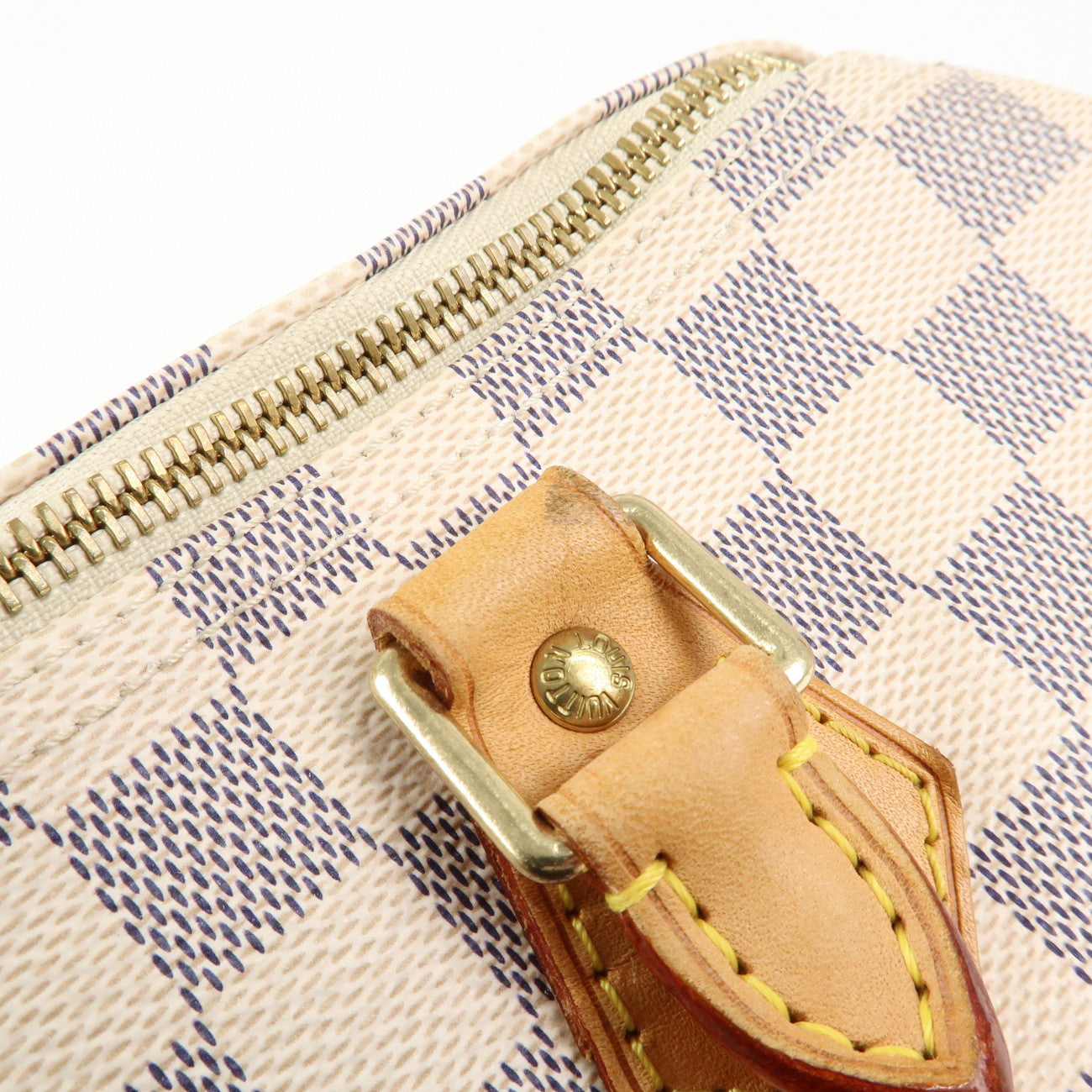 Louis Vuitton Damier Azur Speedy 30 Boston Bag Hand Bag N41533 Used
