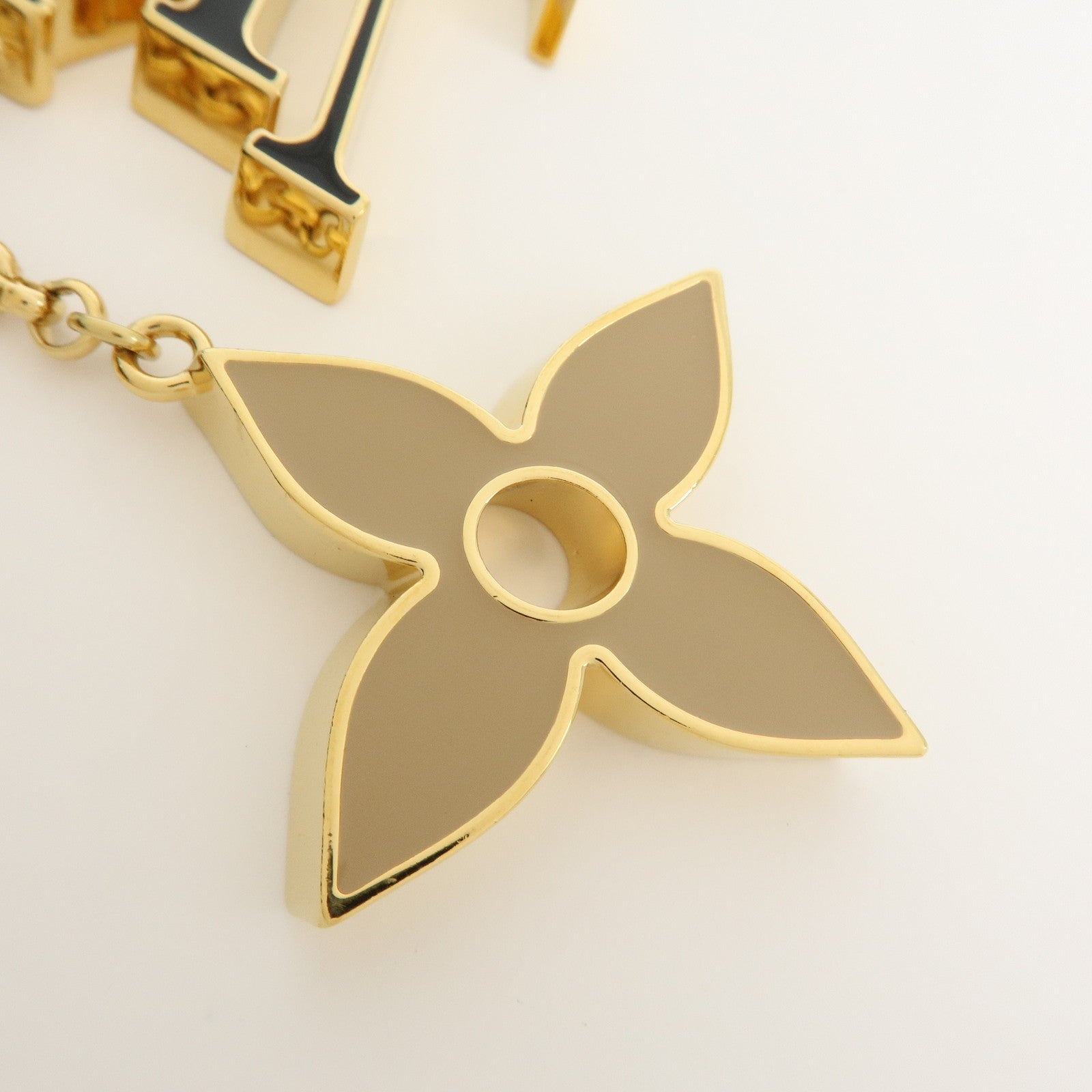 Louis Vuitton Fleur de Monogram Metal Bag Charm Key Charm M01652