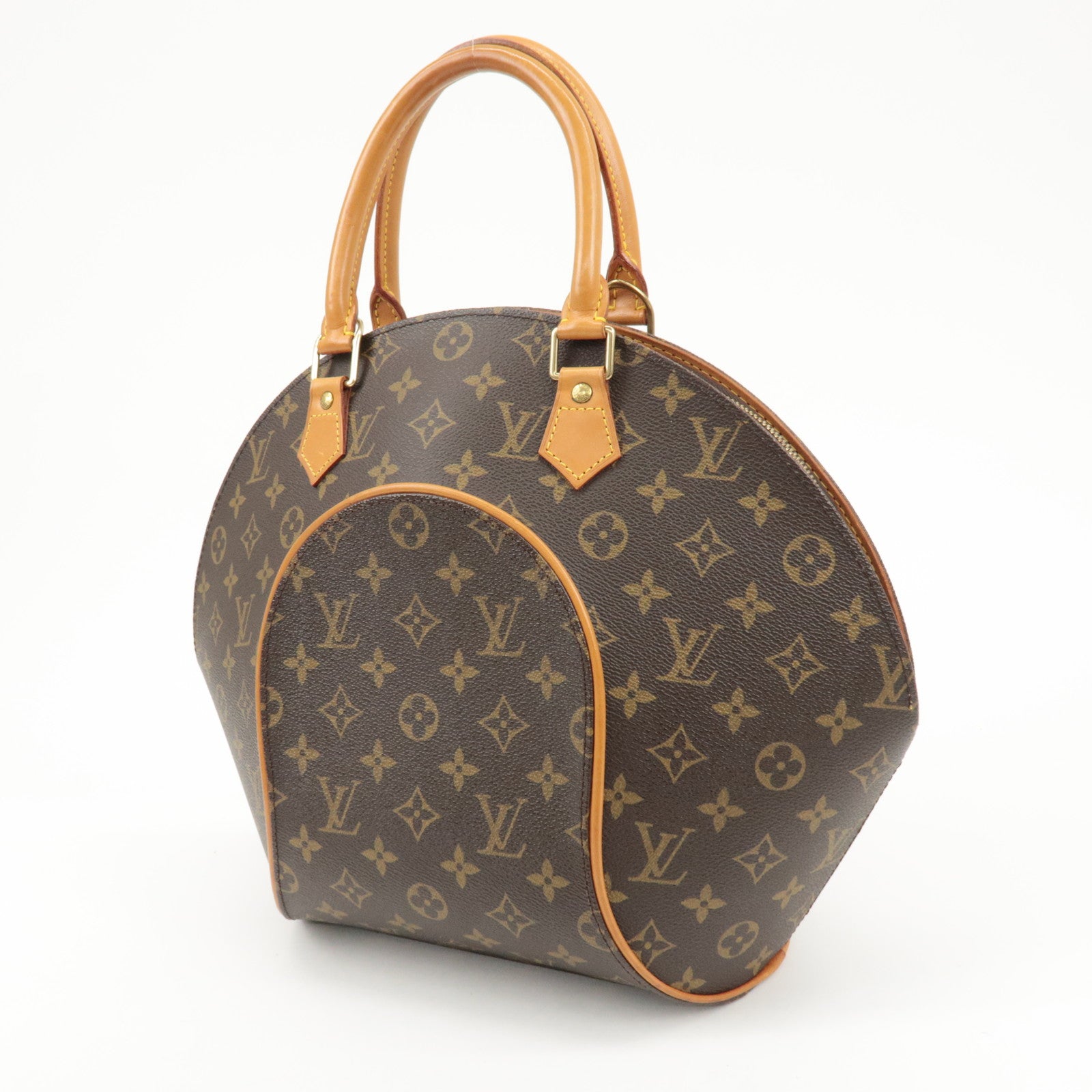Louis Vuitton Monogram Ellipse MM Hand Bag Brown M51126 Used
