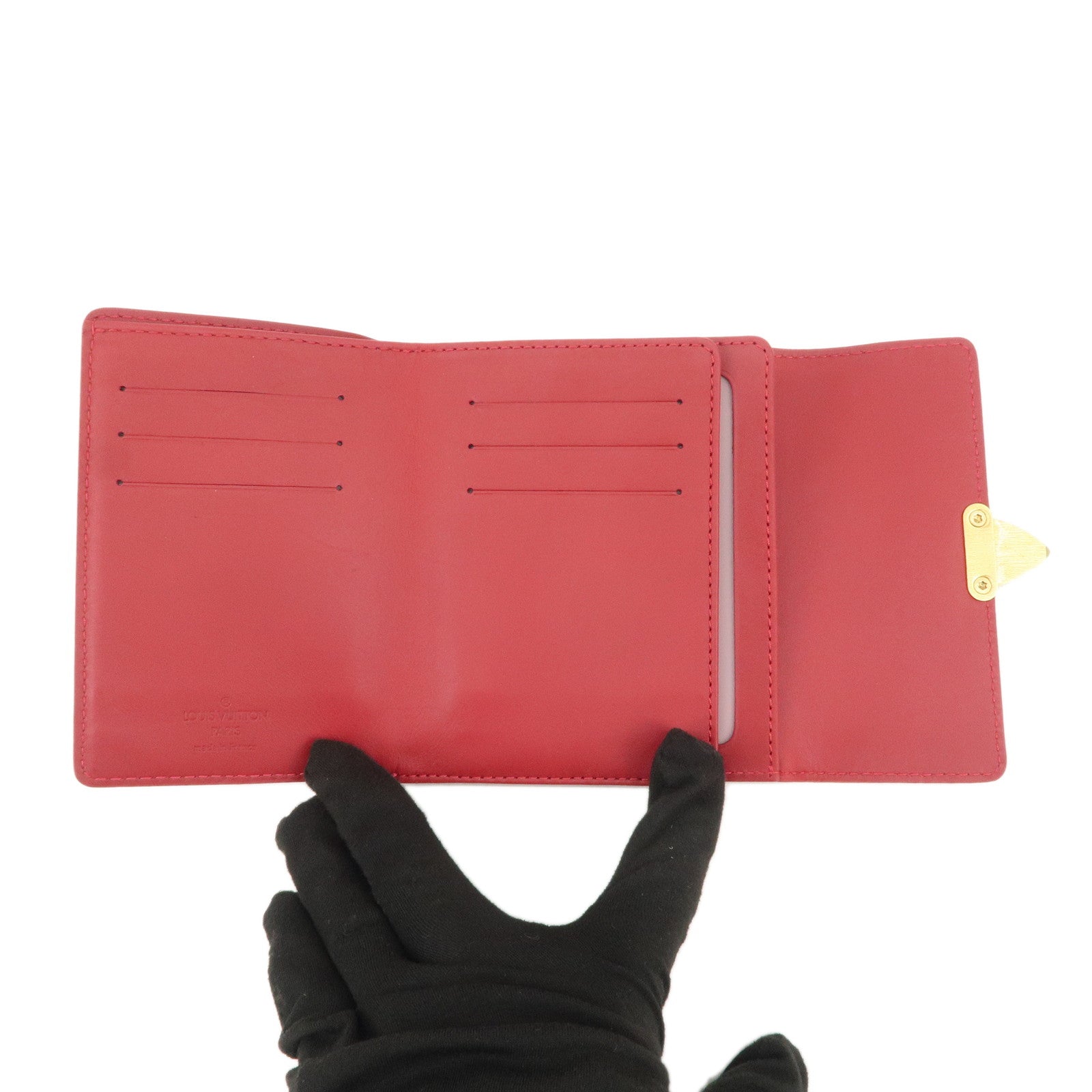 Louis Vuitton Monogram Vernis Portefeuille Koala Wallet Red M91979