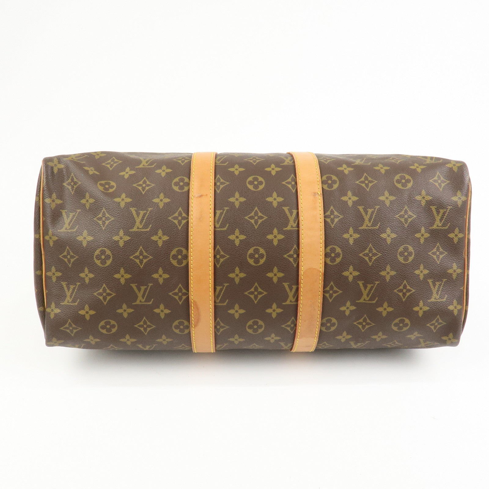 Louis Vuitton Monogram Keep All 45 Boston Bag Brown M41428