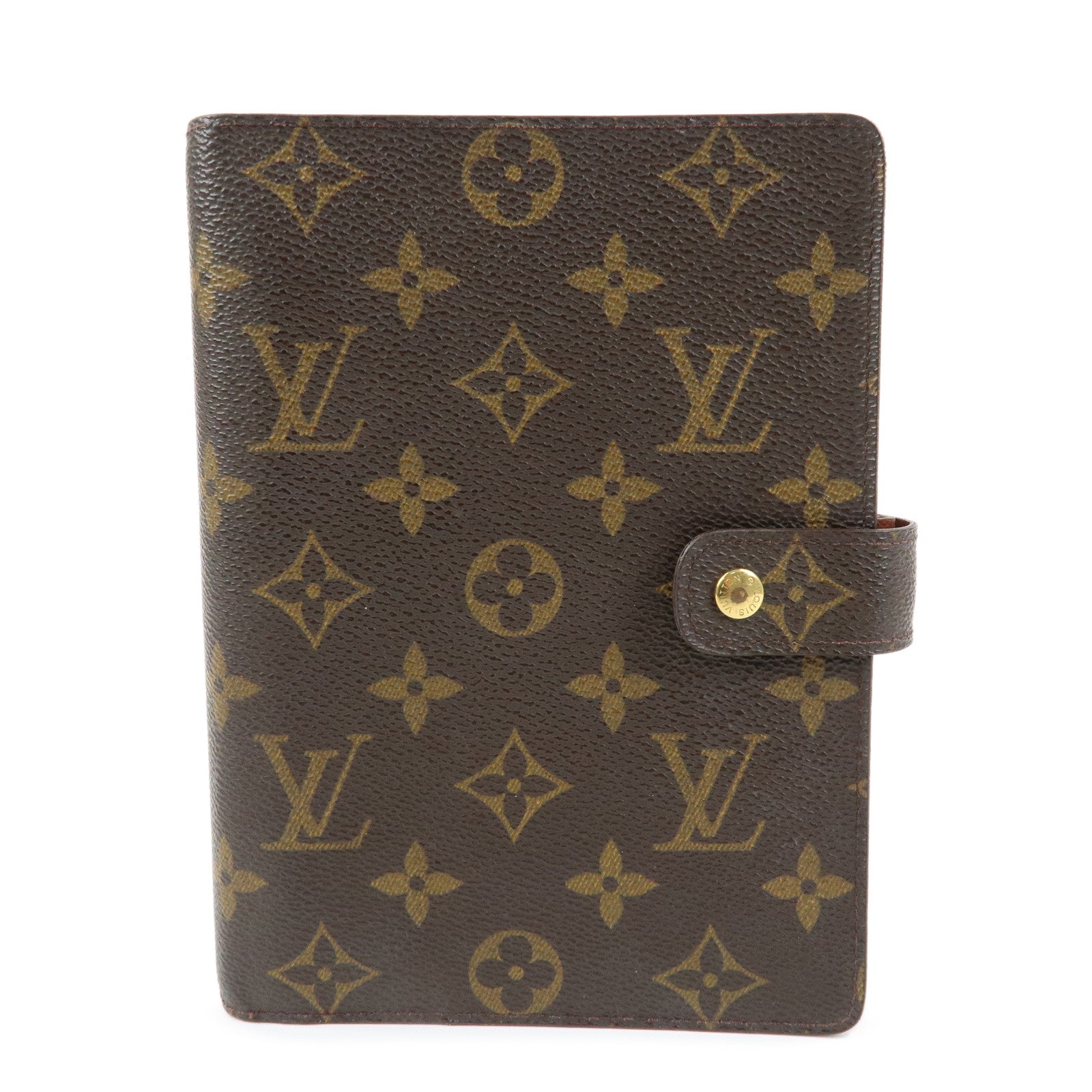 Louis Vuitton Monogram Agenda MM Planner Cover Brown R20105