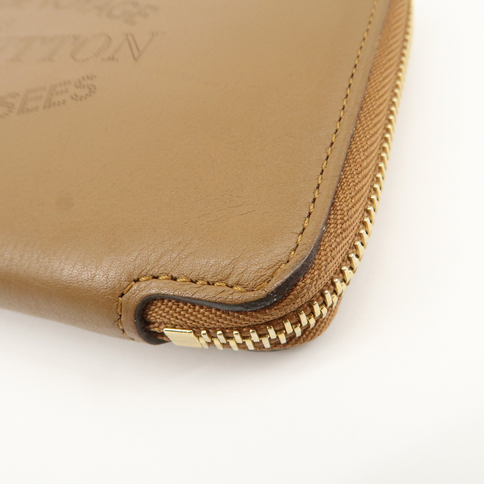 Louis Vuitton Parnassea Portefeuille Leather Round Zippy Wallet M58209 Used