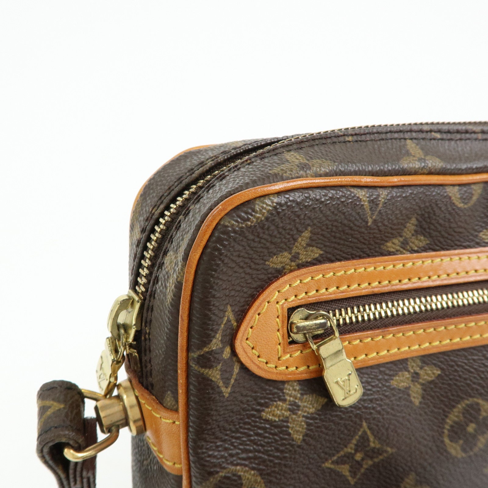 Louis Vuitton Monogram Marly Dragonne GM Clutch Bag Brown M51825