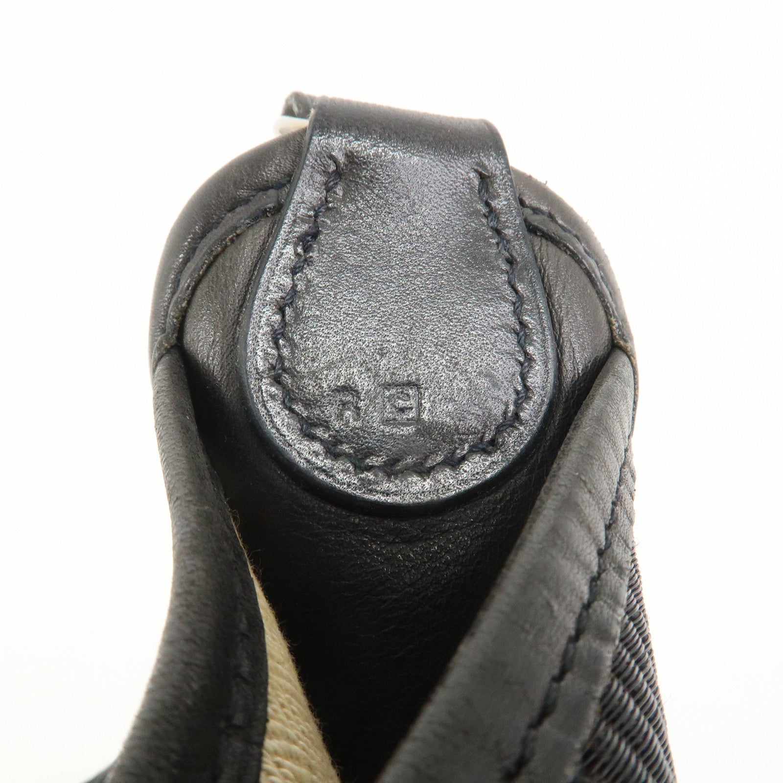 HERMES Vespa PM Crinolin Leather Shoulder Bag C Stamped Black