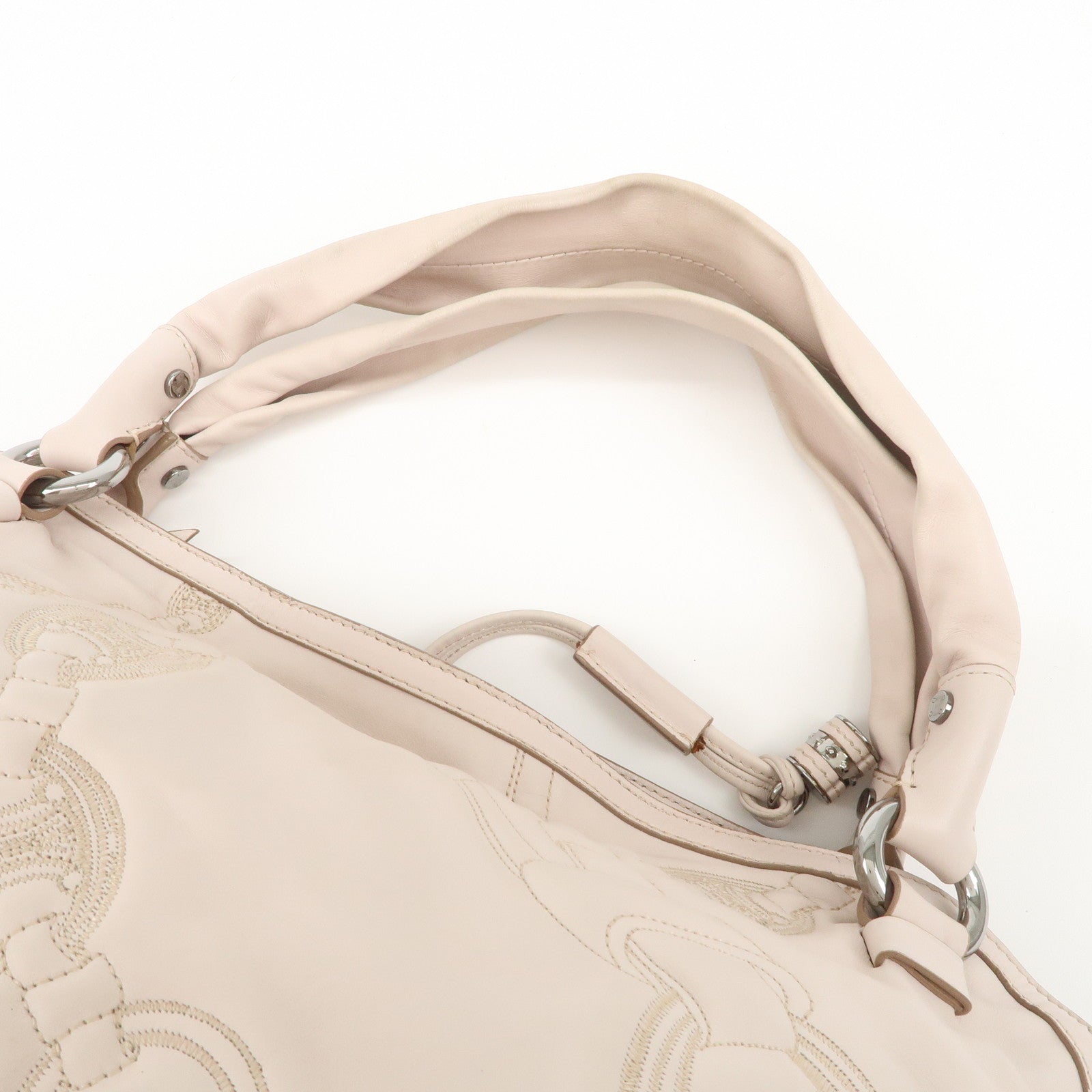 CELINE Leather Bitter Sweet Hand Bag Shoulder Bag Pink