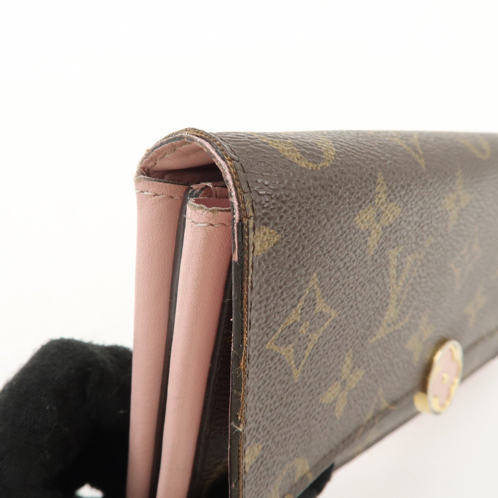 Louis Vuitton Set of 2 Monogram Tri-fold Wallet M64588 M64586 Used