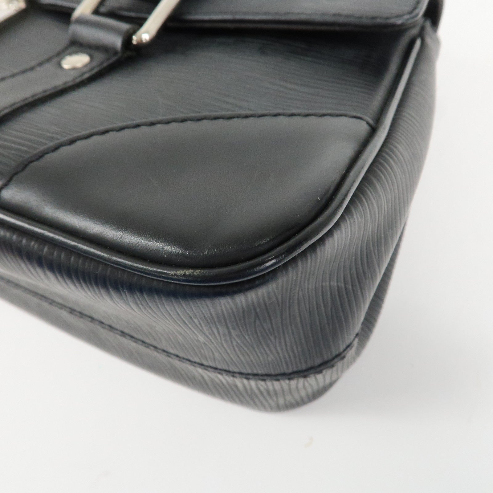 Louis Vuitton Epi Segur PM Hand Bag Noir Black M58822 Used