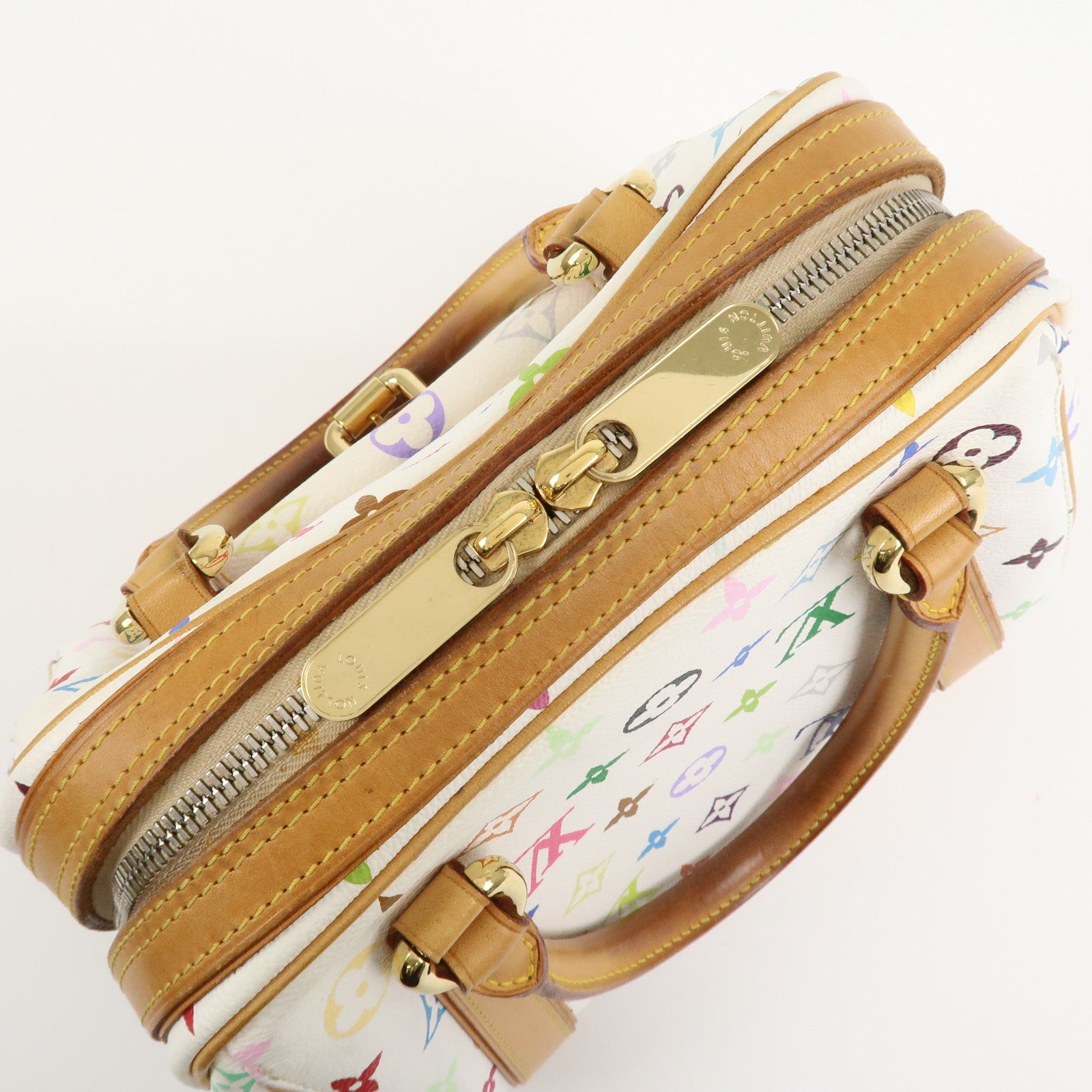 Louis Vuitton Monogram Multicolor Priscilla Hand Bag Blanc M40096