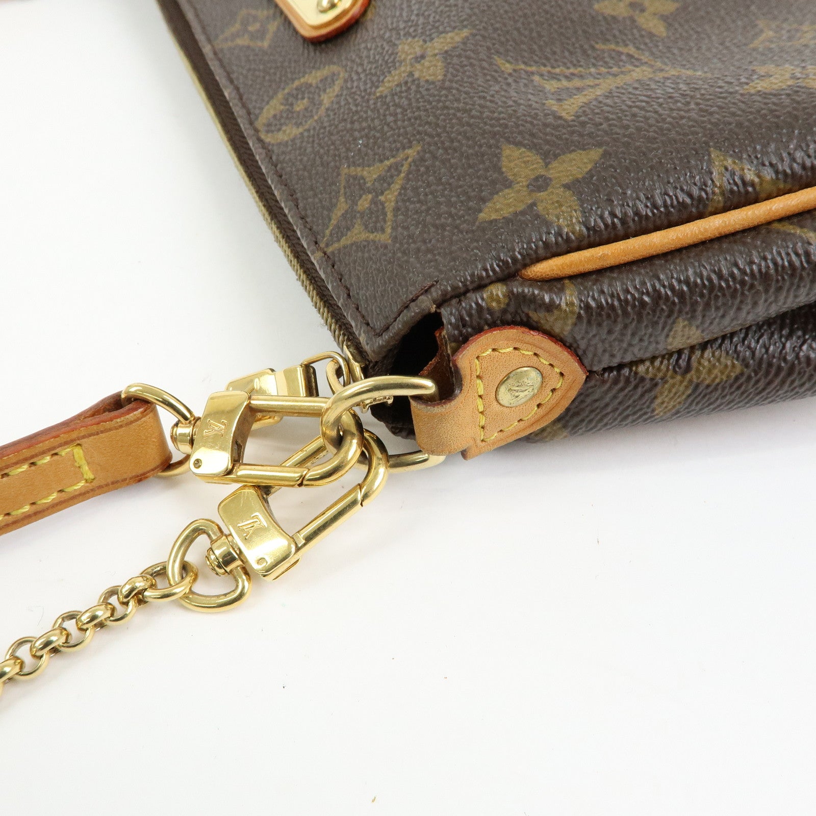 Louis Vuitton Monogram Eva 2Way Chain Shoulder Bag Brown M95567