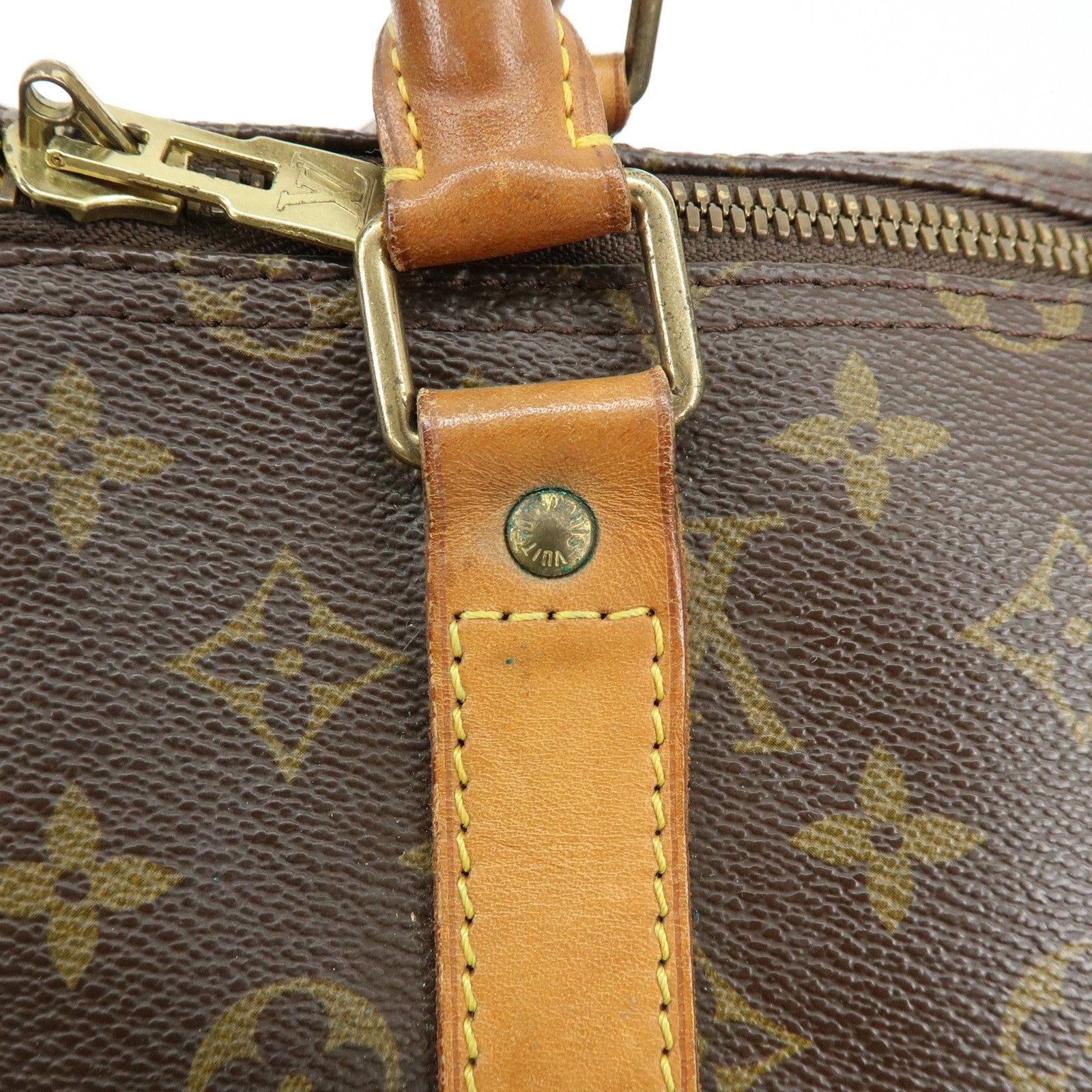 Louis Vuitton Monogram Keep All 55 Boston Bag Brown M41424