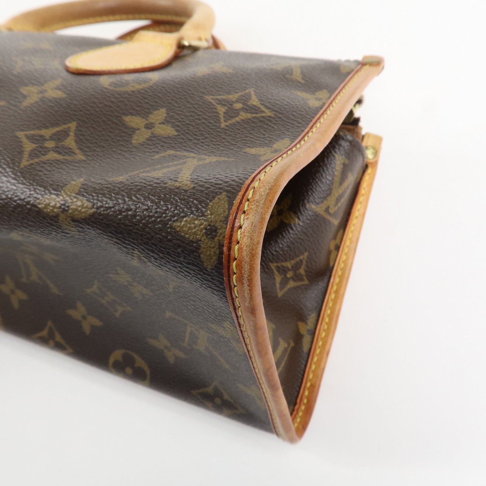 Louis Vuitton Monogram Popincourt Hand Bag Brown M40009 Used