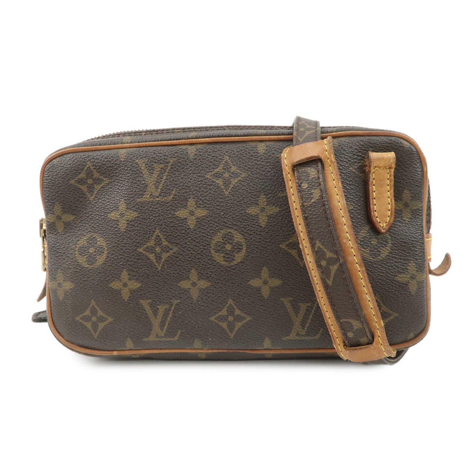 Louis Vuitton Monogram Pochette Marly Bandouliere Bag Brown M51828