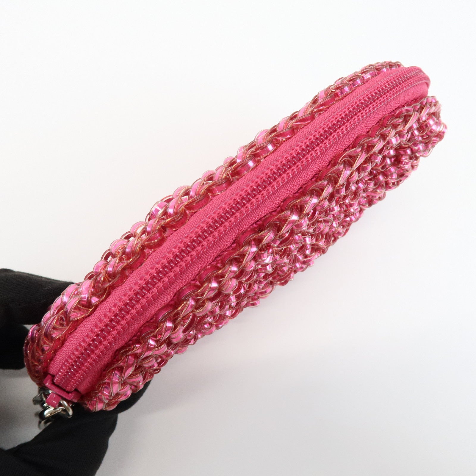 ANTEPRIMA Logo PVC Pouch Bag Cosmetic Pouch Pink