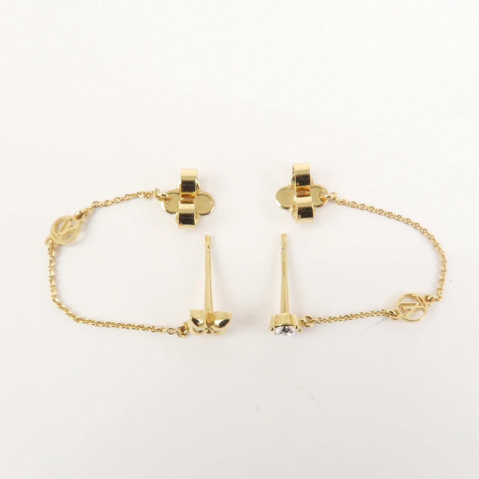 Louis Vuitton Puce d’Oreille Petit Louis Metal Earring Gold M00390