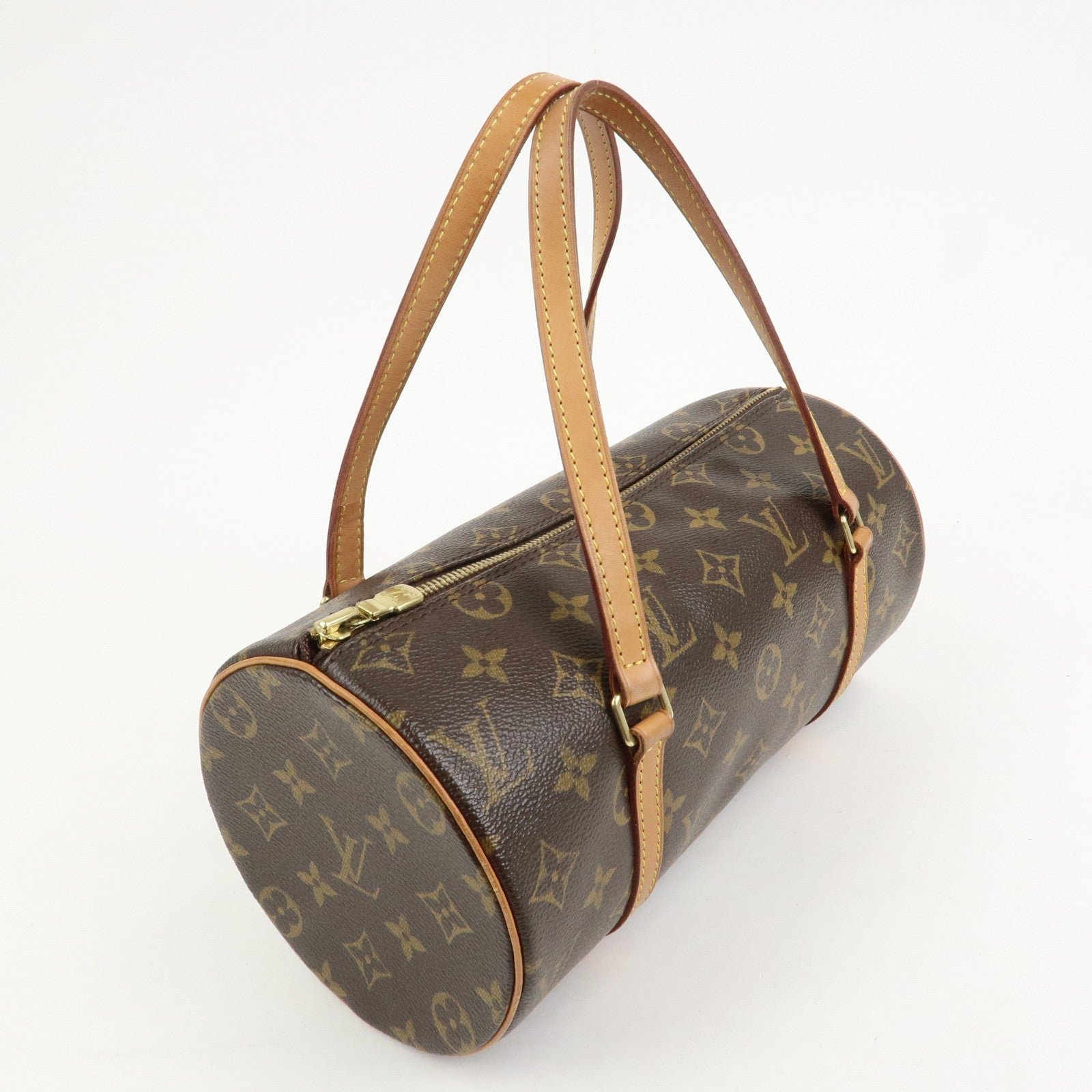 Louis Vuitton Monogram Papillon 26 Hand Bag New Style Brown M51386