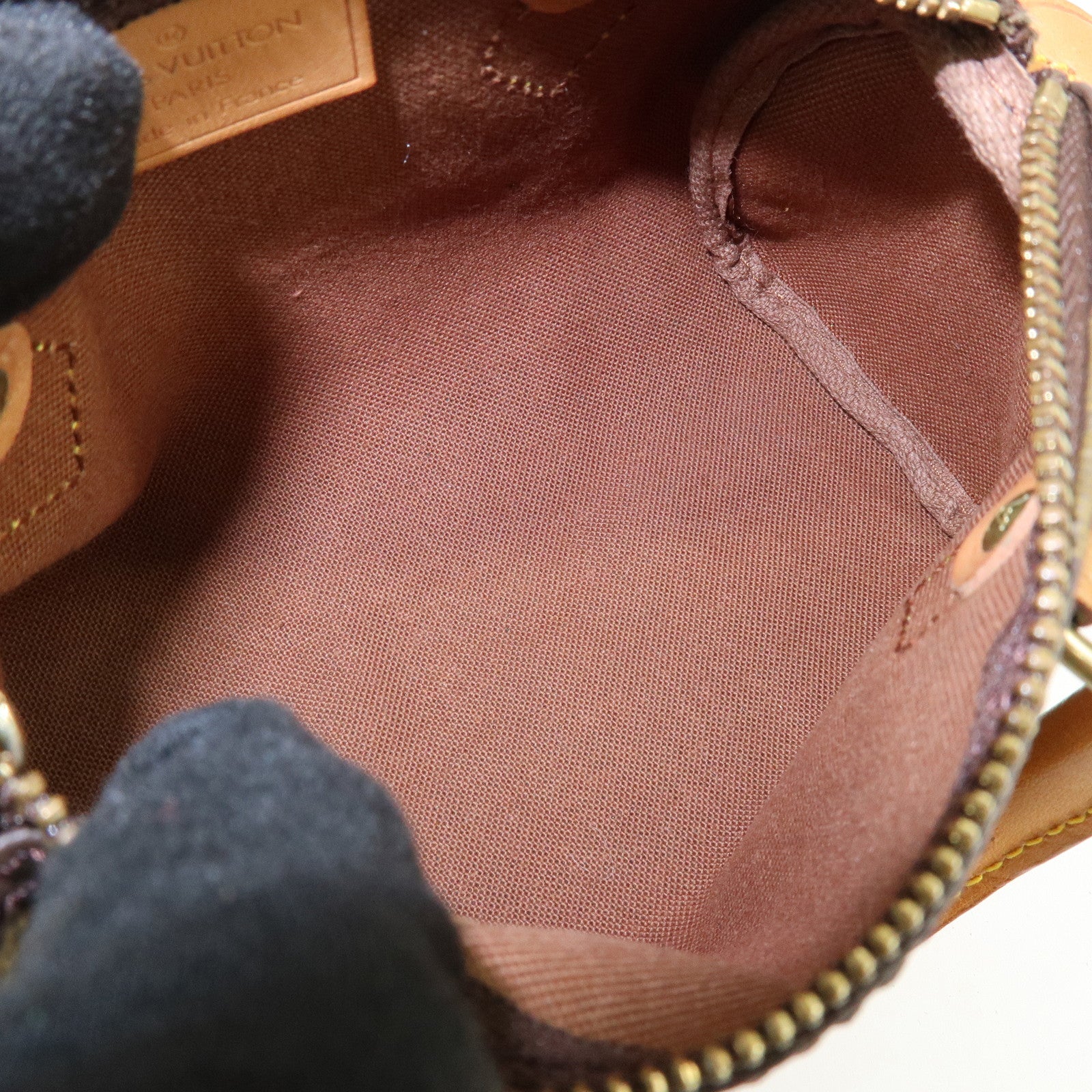 Louis Vuitton Monogram Mini Speedy Hand Bag Brown M41534