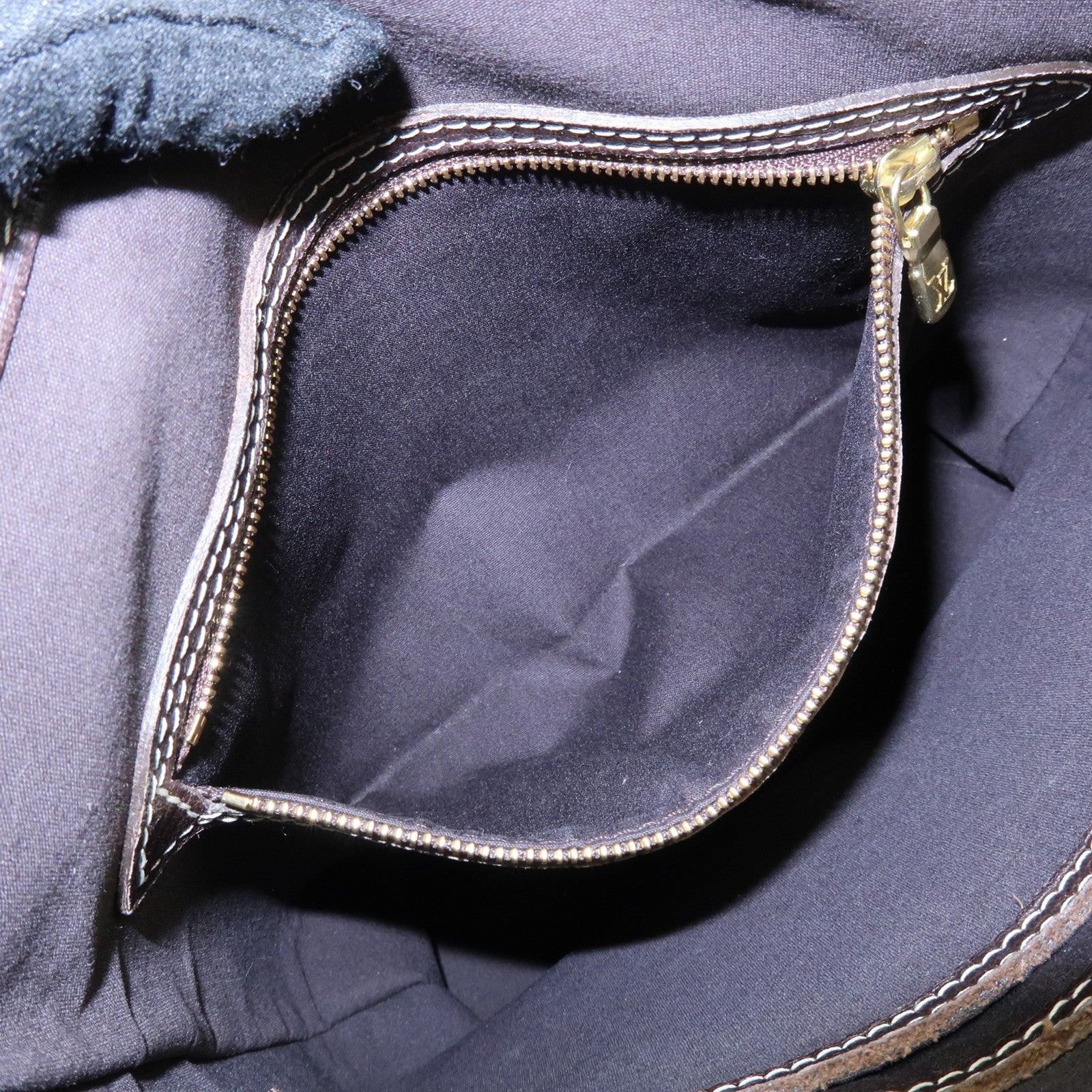 Louis Vuitton Monogram Mini Lin Bucket PM Tote Bag Ebene M95226