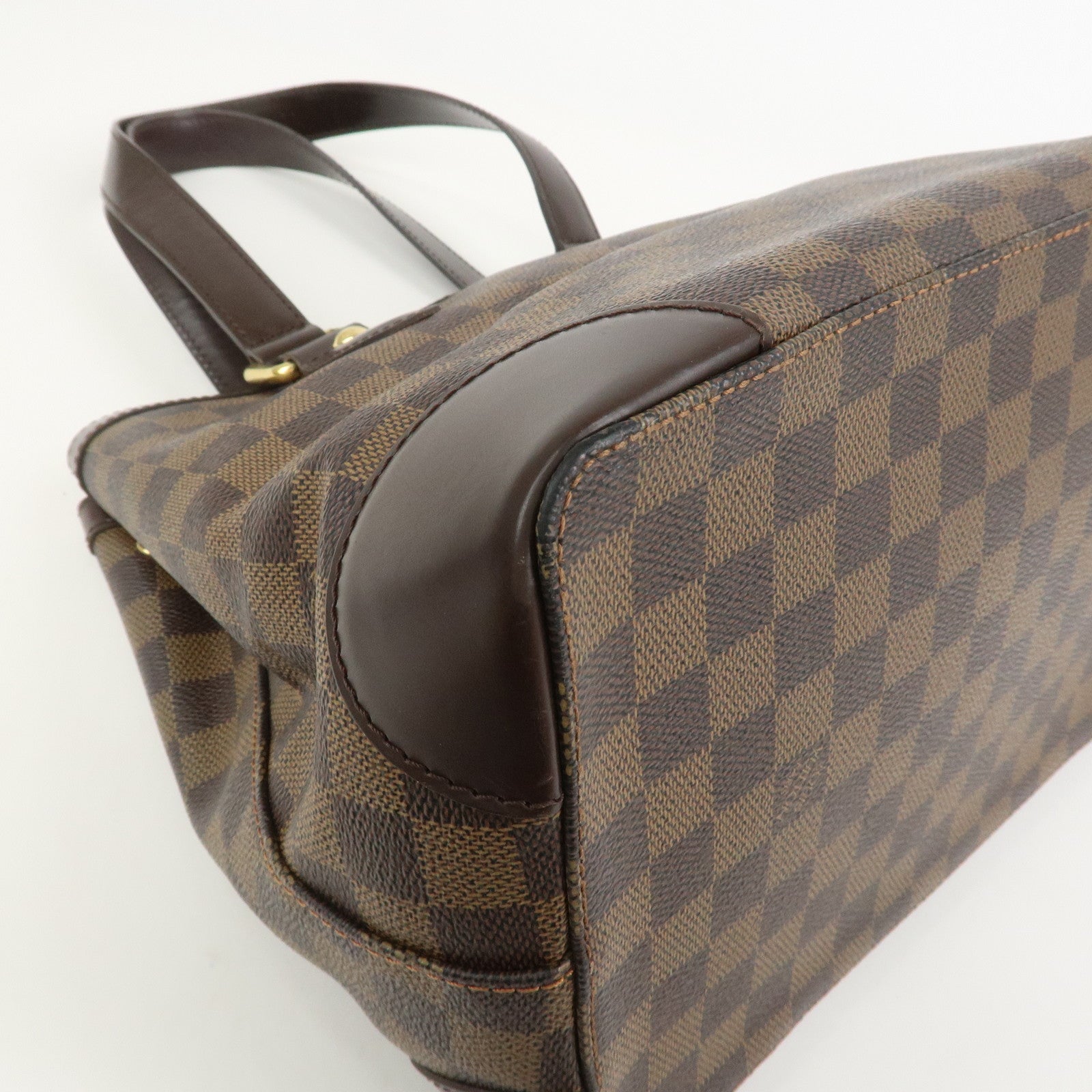 Louis Vuitton Damier Ebene Hampstead PM Hand Bag Tote Bag N51205