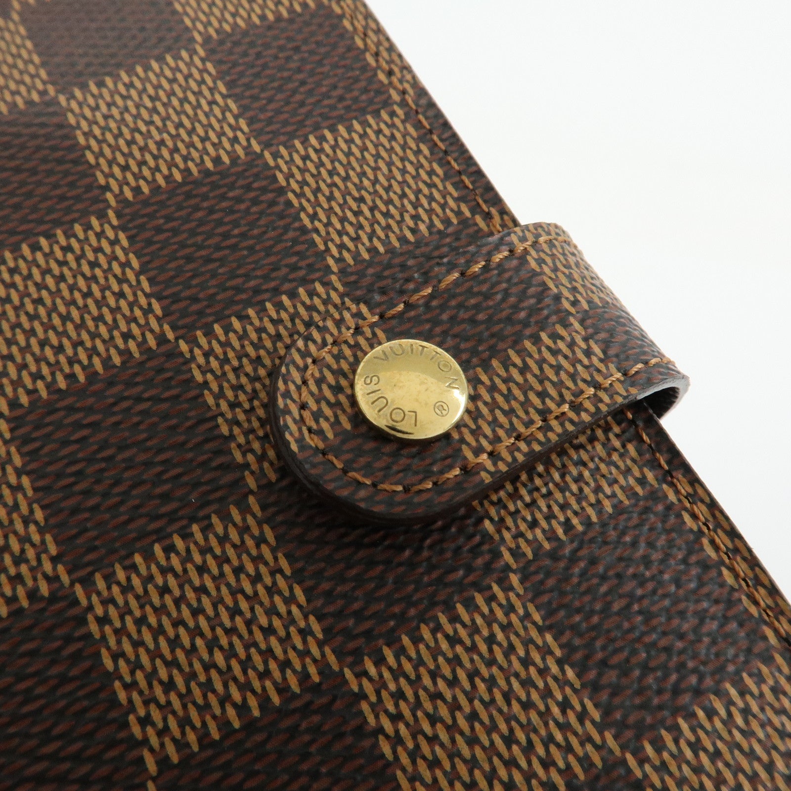 Louis Vuitton Damier Ebene Agenda PM Planner Cover Brown R20700
