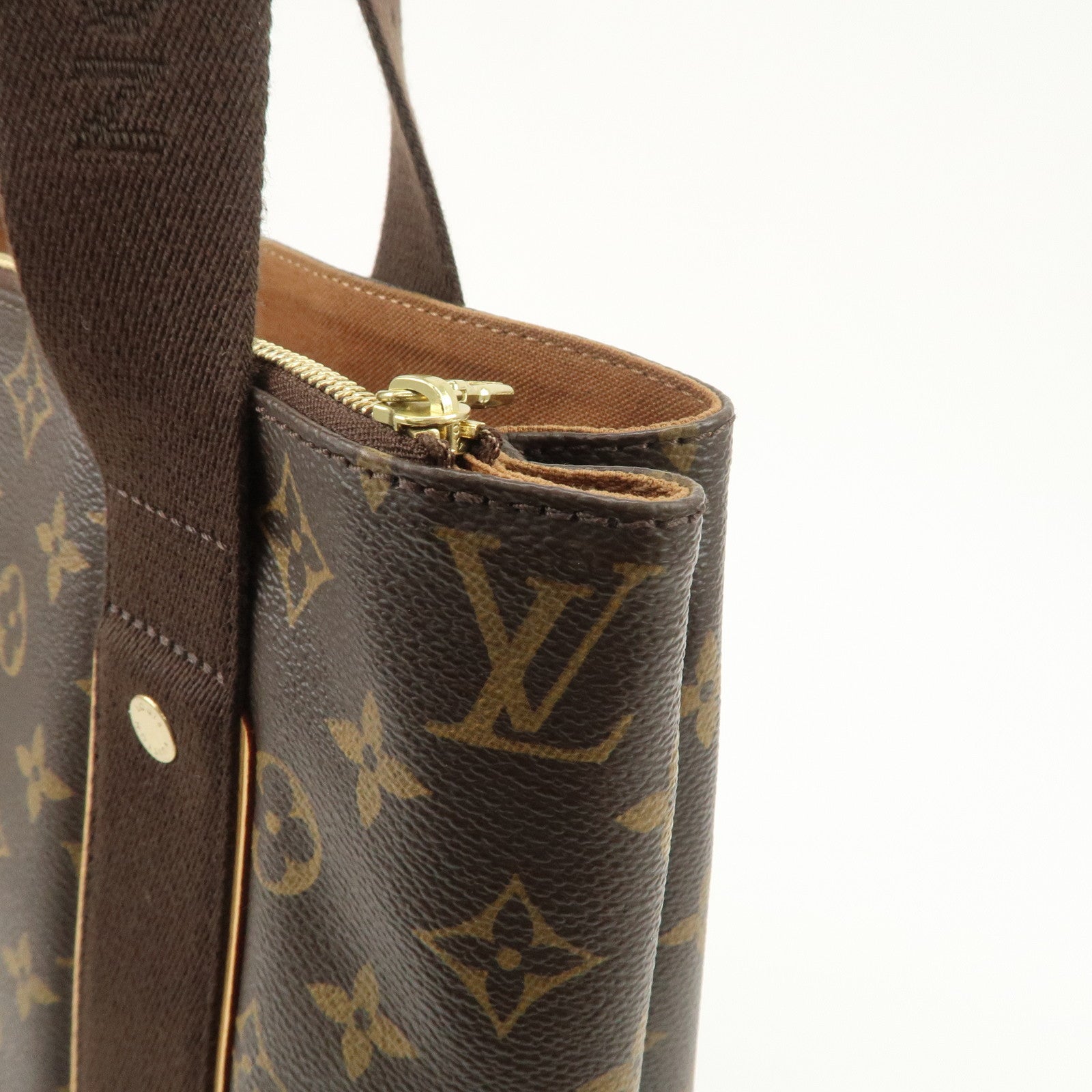 Louis Vuitton Monogram Cabas Beaubourg Tote Bag Brown M53013