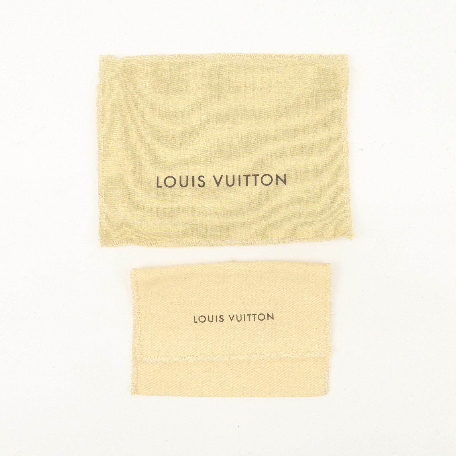 Louis Vuitton Set Of 22 Dust Bag Storage Bag Flap Style Beige Used