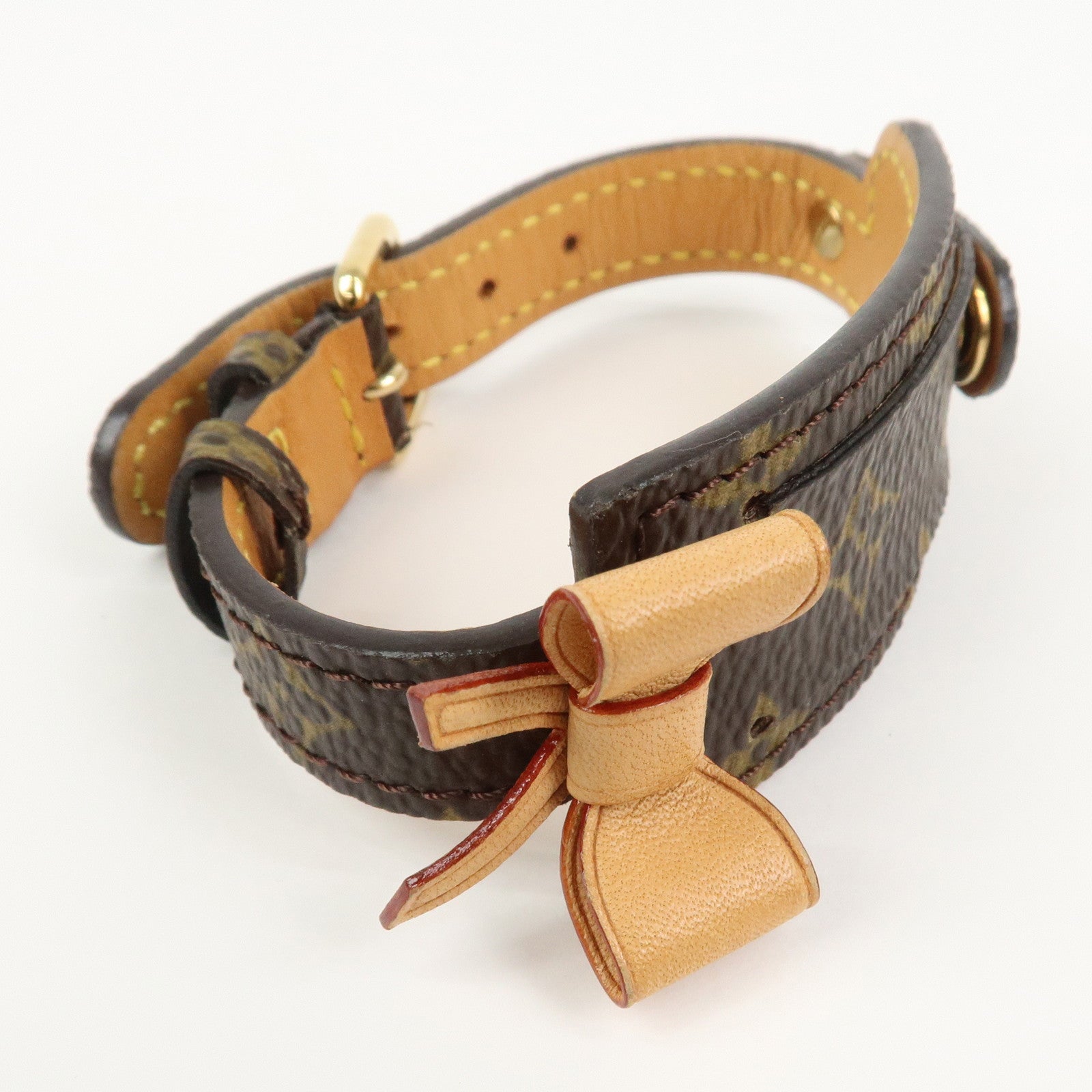 Louis Vuitton Monogram Porte Address Bracelet Brown M92577