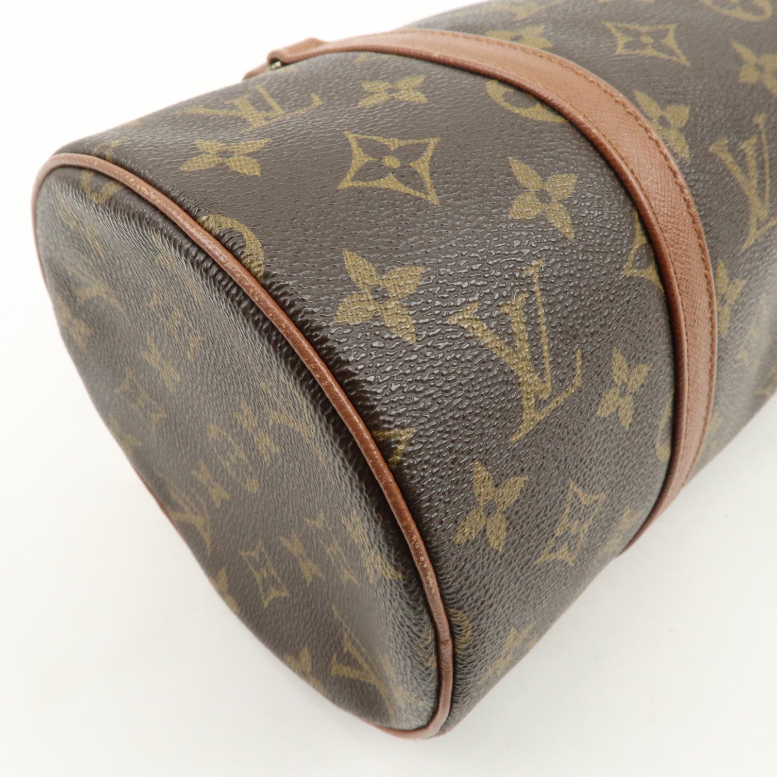 Louis Vuitton Monogram Papillon 30 Hand Bag Brown M51365