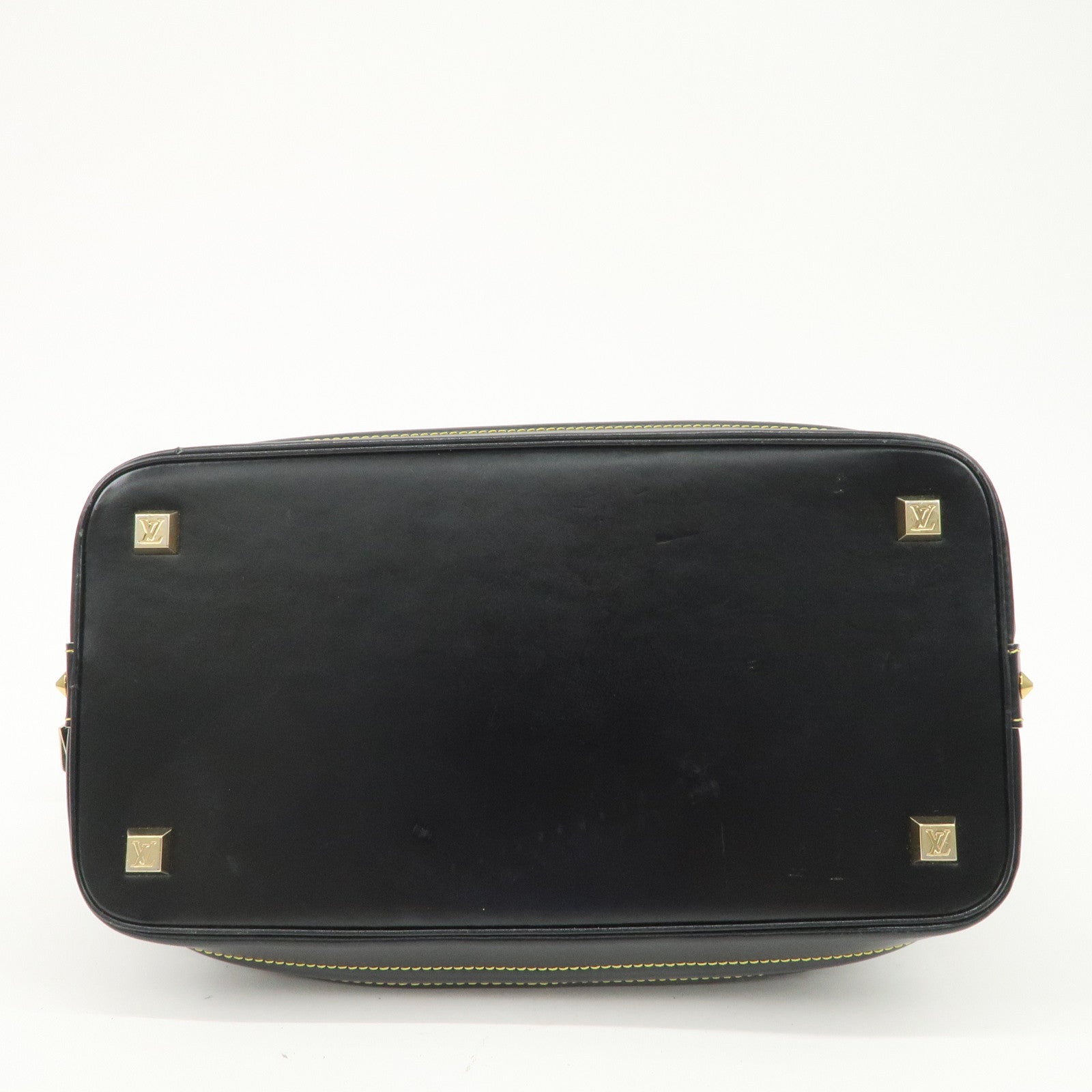 Louis Vuitton Suhari Leather Lock It MM Hand Bag Noir Black M91875