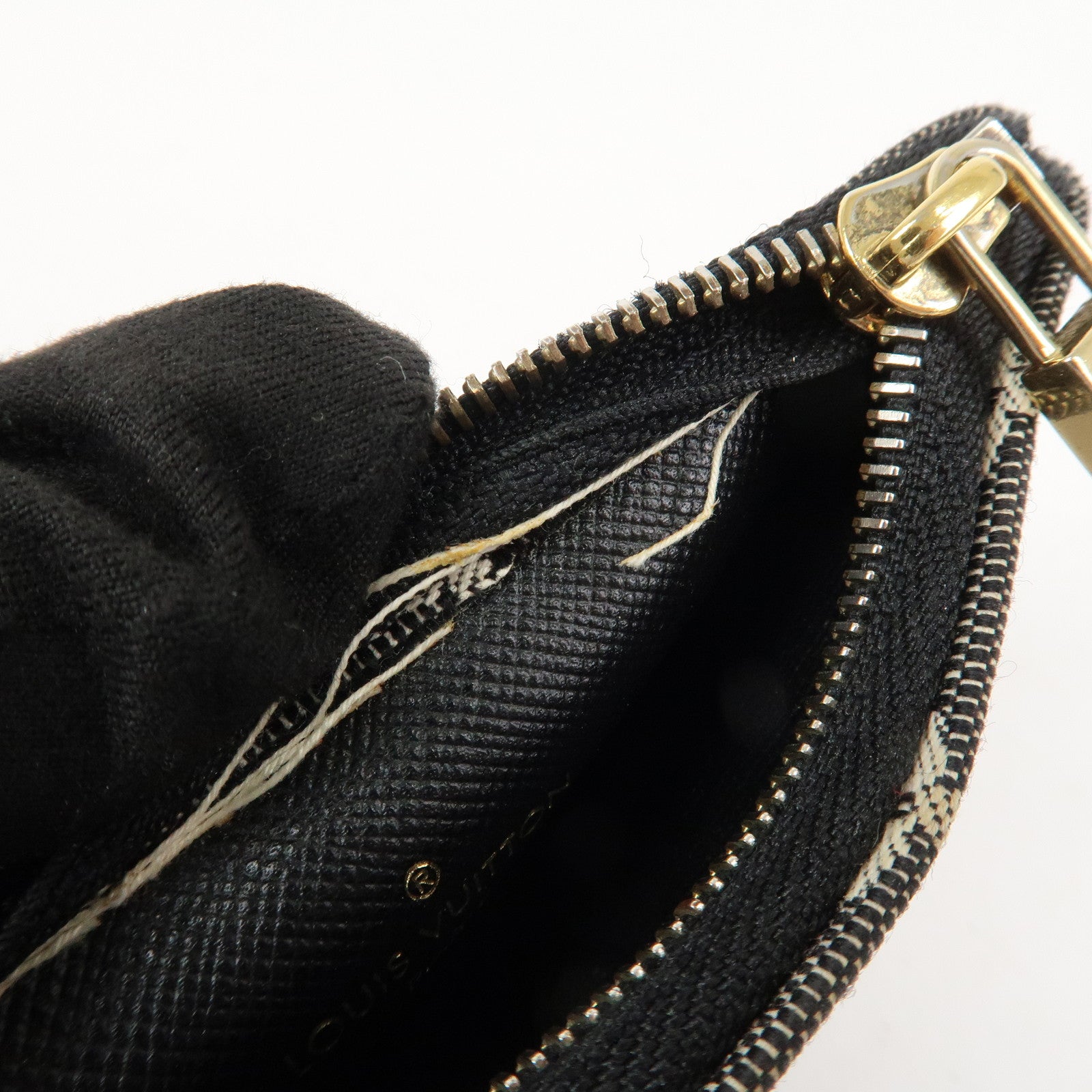 Louis Vuitton Monogram Idylle Canvas Pochette Cle Coin Case M62995 Used