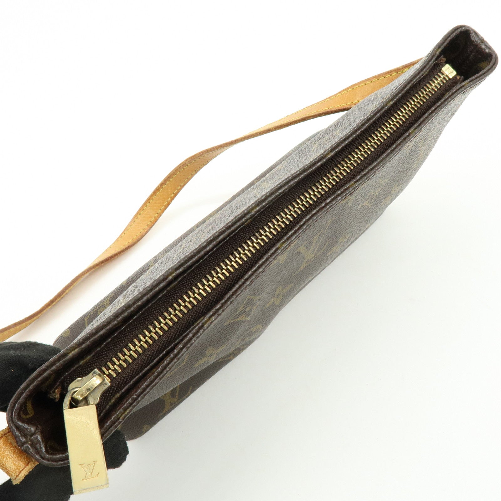 Louis Vuitton Monogram Trotteur Canvas Shoulder Bag Brown M51240