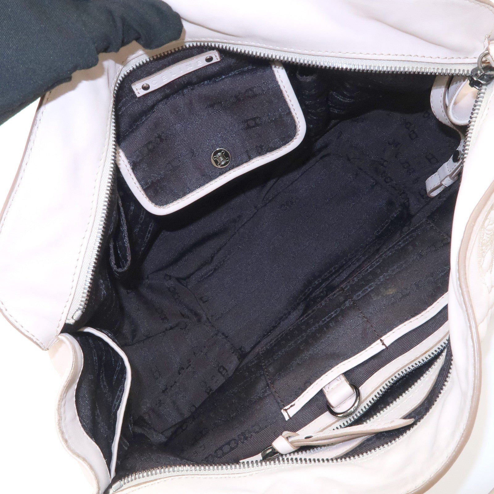 CELINE Leather Bitter Sweet Hand Bag Shoulder Bag Pink