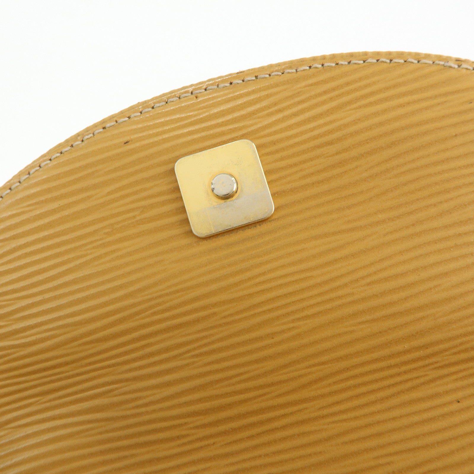 FENDI Logo Leather Shoulder Bag Crossbody Bag Yellow