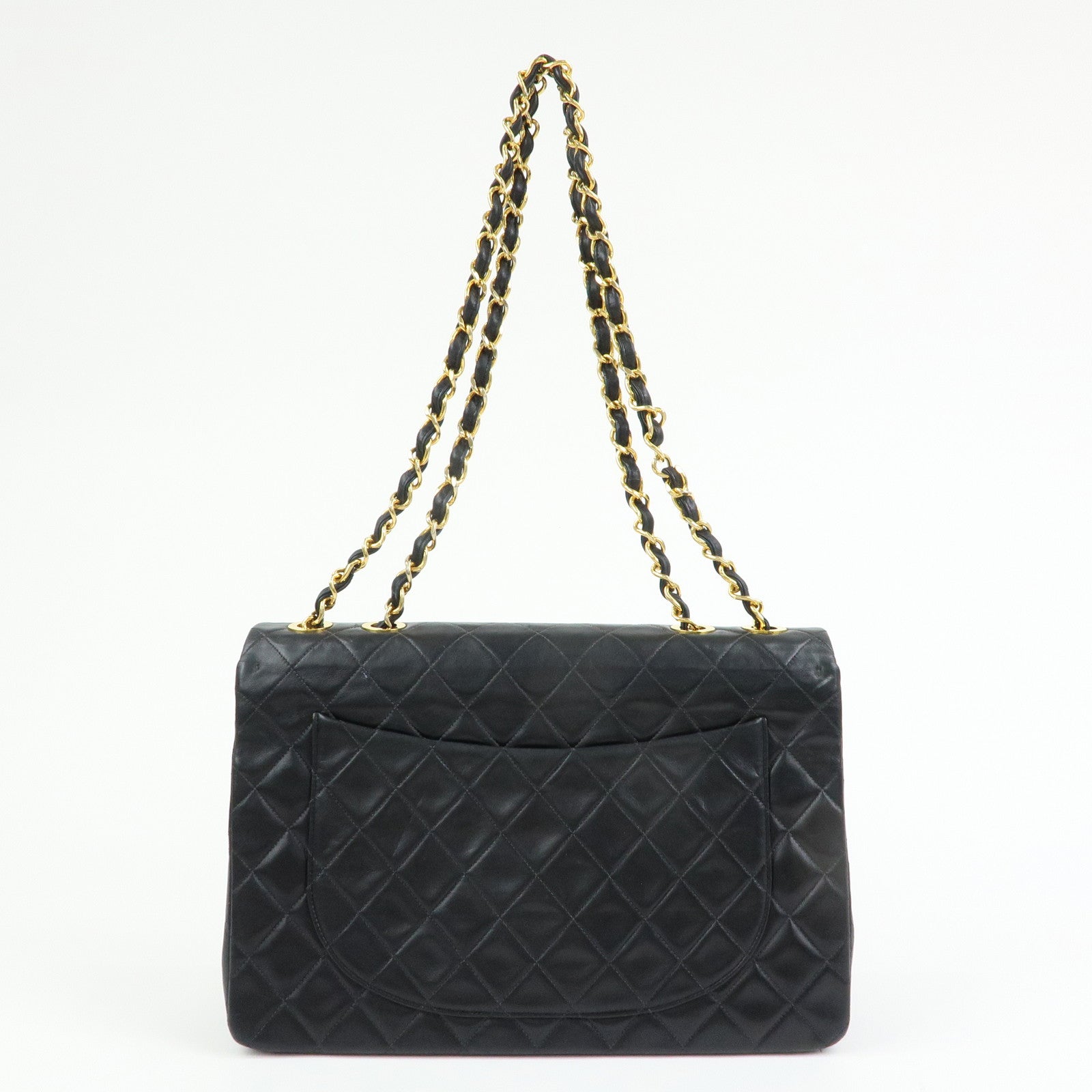 CHANEL Matelasse COCO Mark Chain Lamb Skin Shoulder Bag A01094