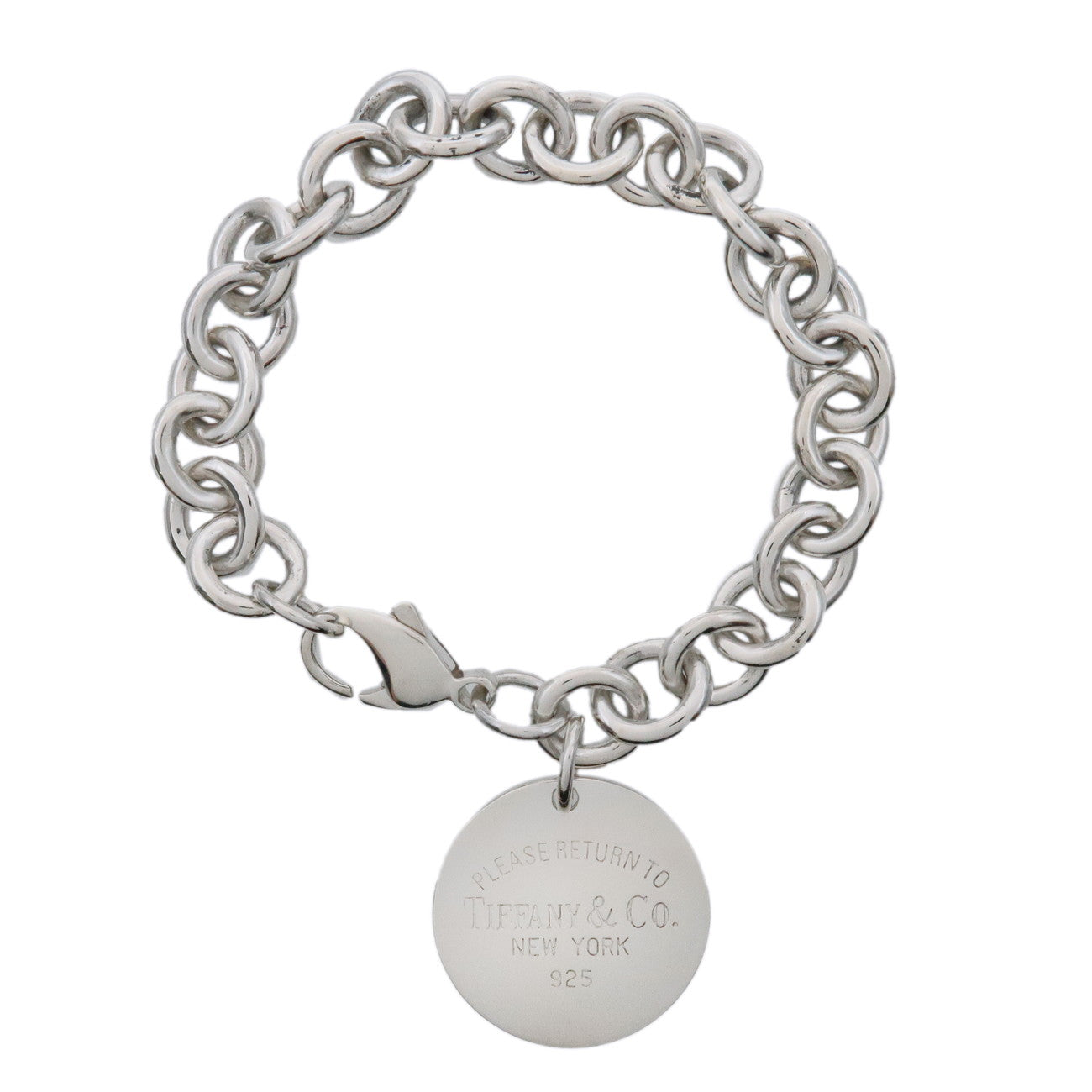 Tiffany & Co Return to Tiffany Round Tag Bracelet SV925 Silver